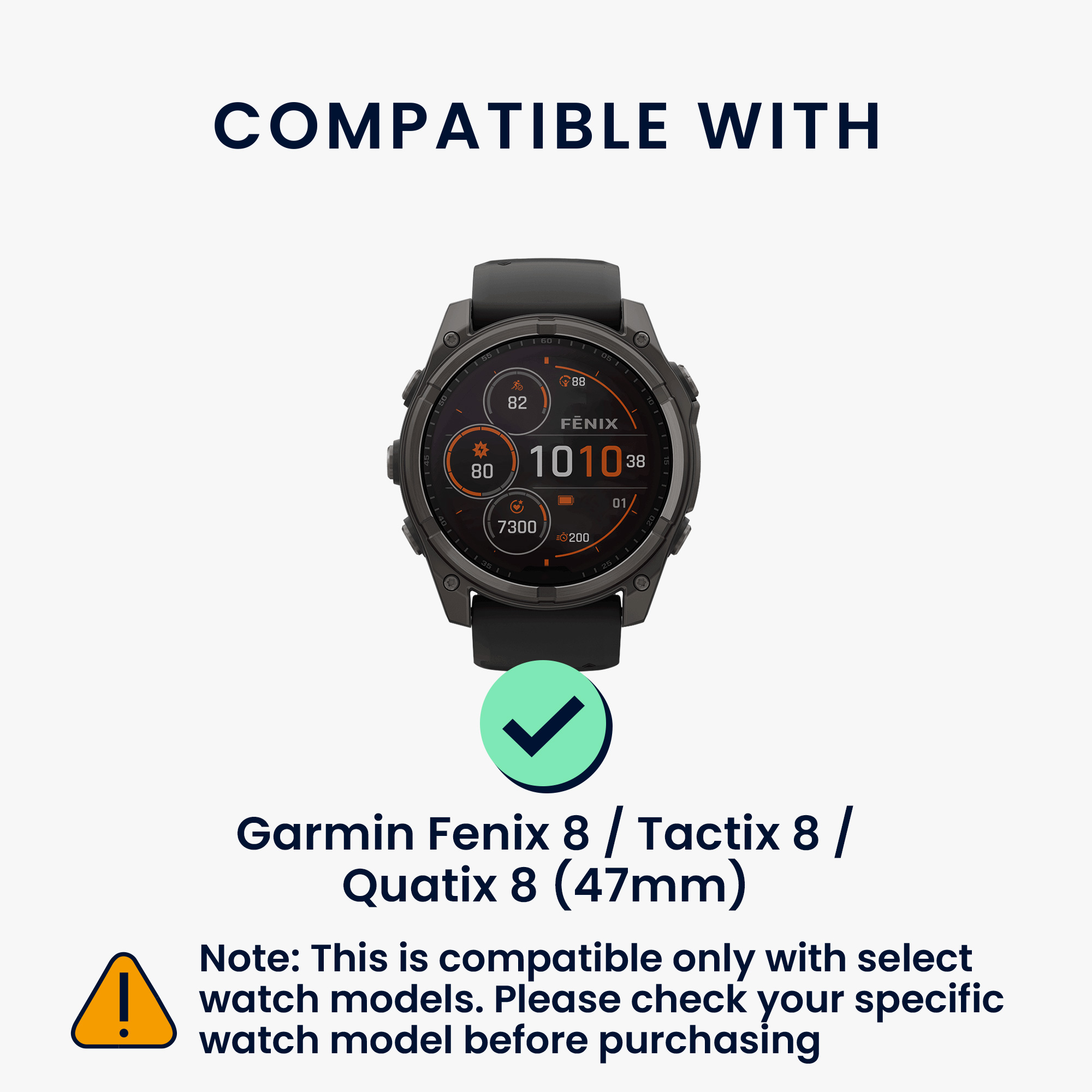 Boční ochranný rámeček pro chytré hodinky pro Garmin Fenix 8 / Tactix 8 / Quatix 8 (47mm) Watch Side Bumper kwmobile - oranžová / černá