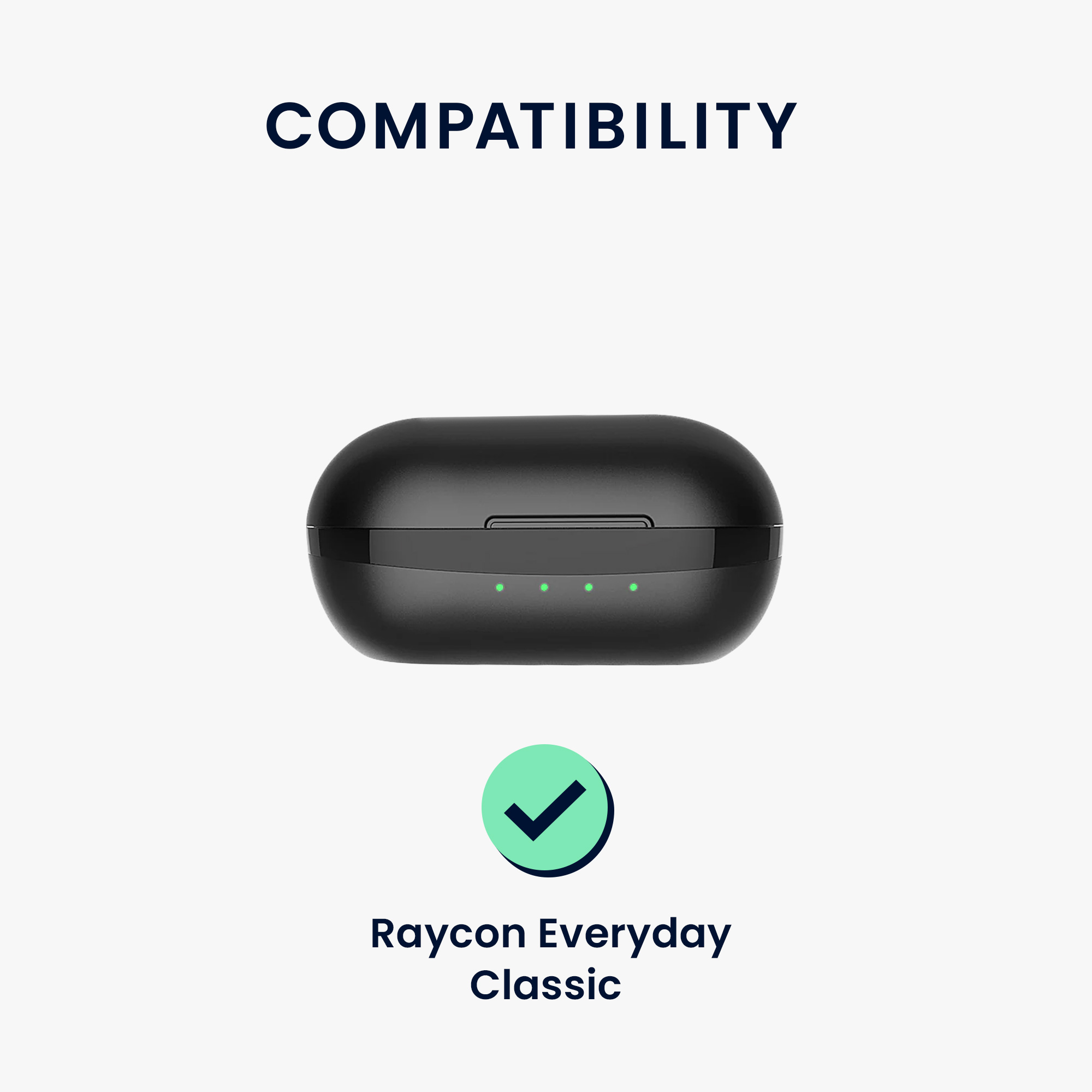 Obal pro Raycon Everyday Classic kwmobile s karabinou silikonové - černá