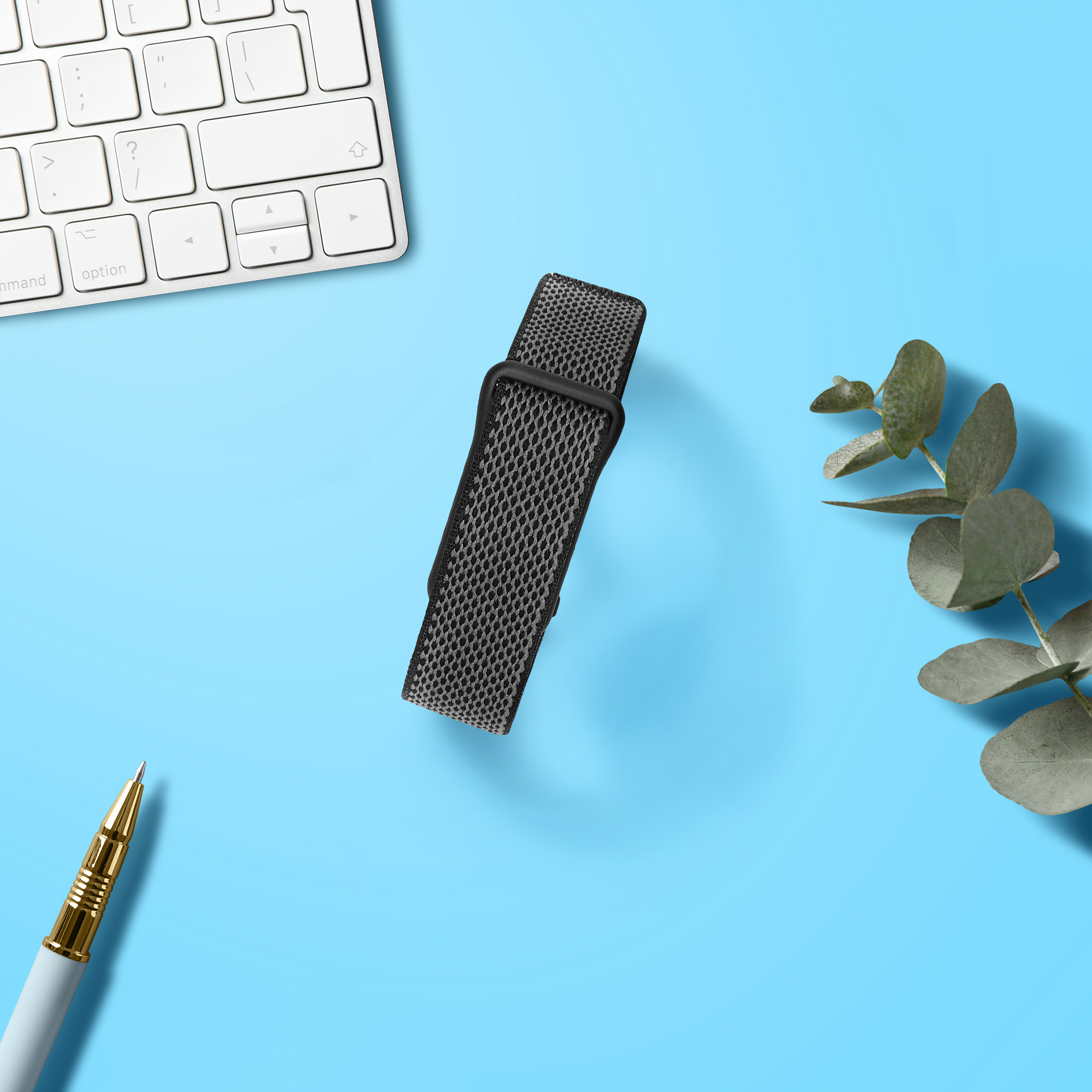 Nylonový řemínek pro Google Fitbit Air kwmobile ‑ černá