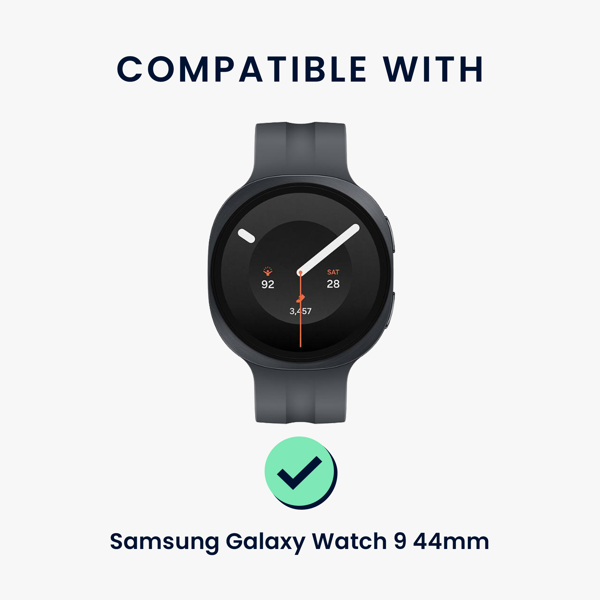 Ochranná skla pro Samsung Galaxy Watch 9 44mm kwmobile sada 2 ks - transparentní