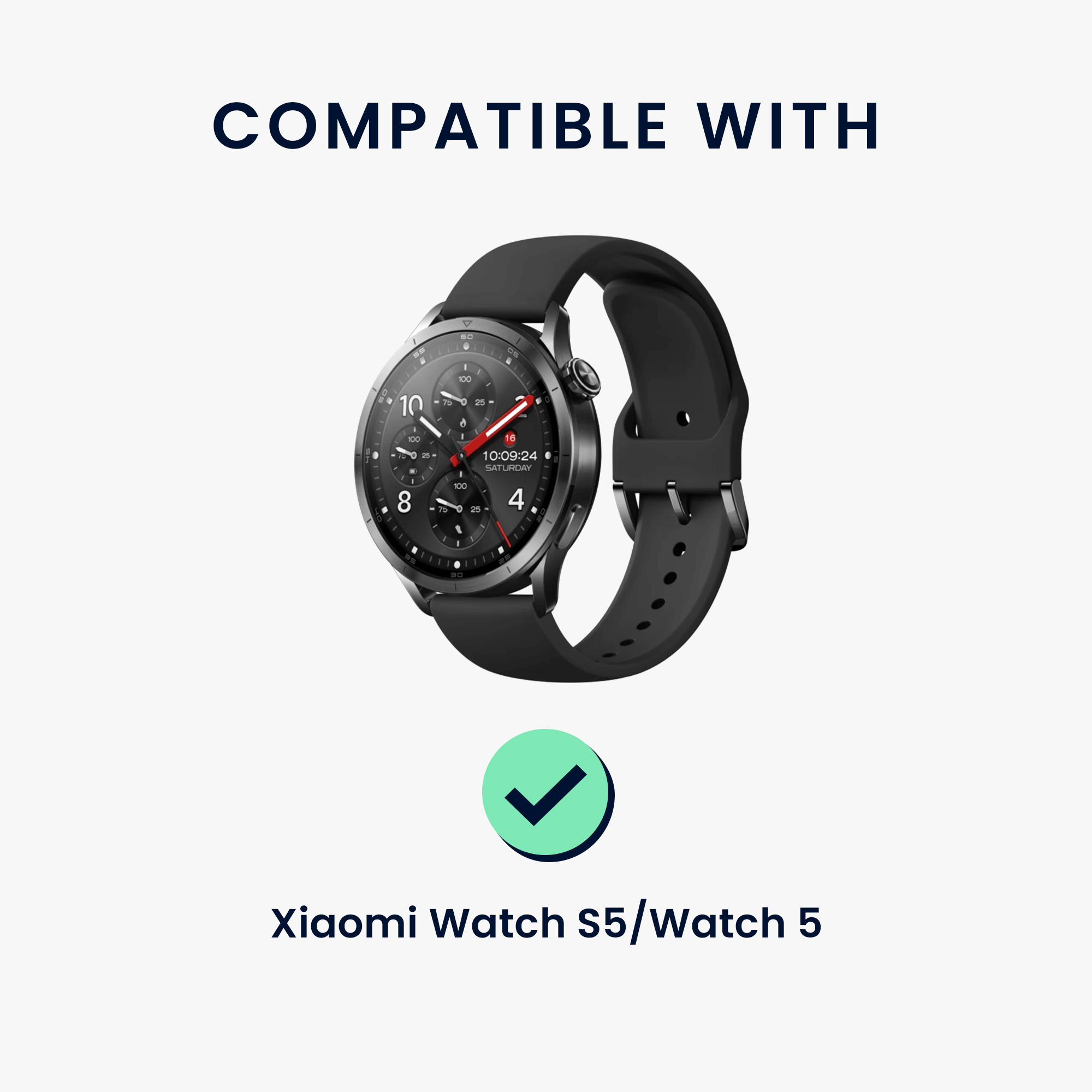 Nabíjecí kabel pro chytré hodinky pro Xiaomi Watch S5 / Watch 5 kwmobile - bílá