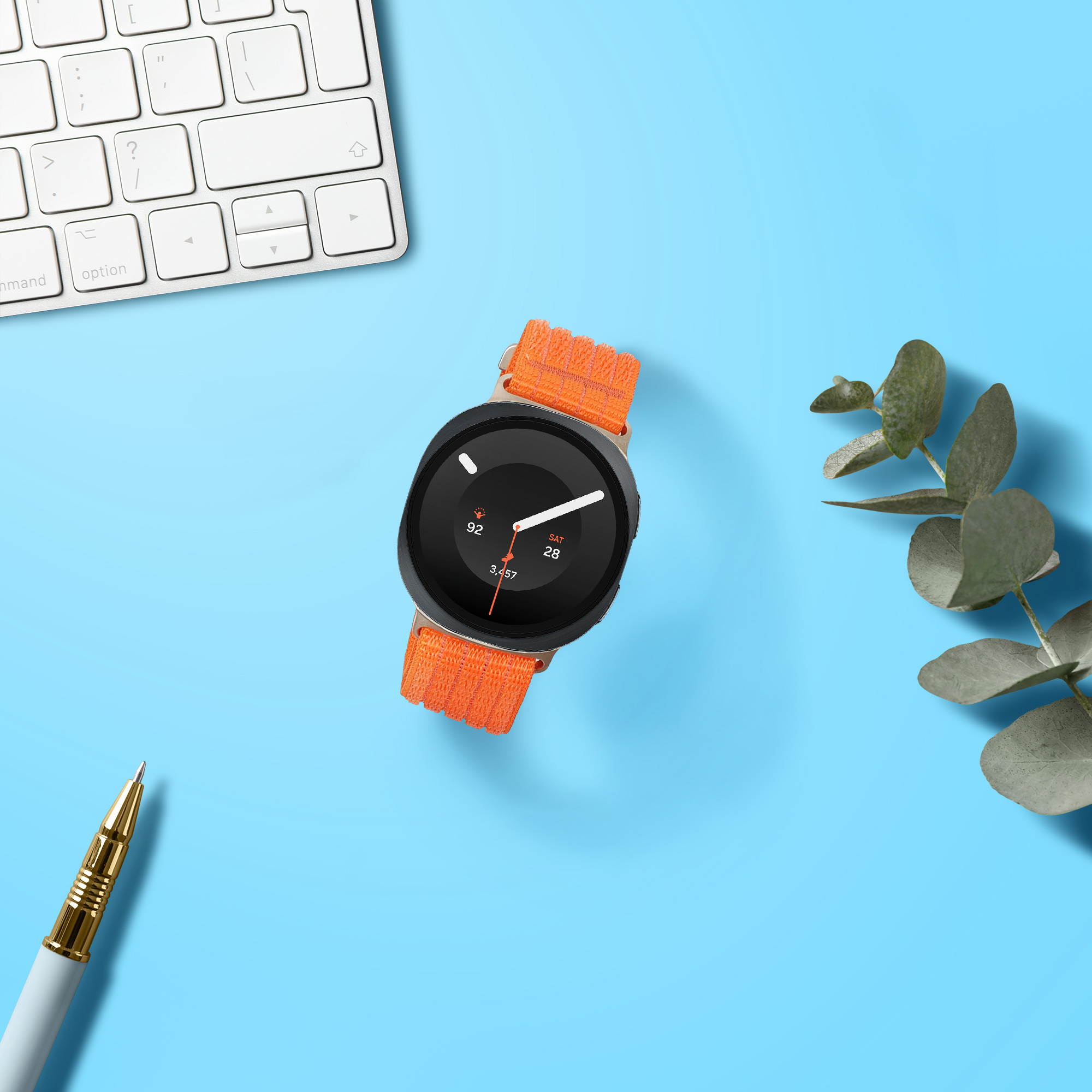 Nylonový pásek pro Samsung Galaxy Watch 9 kwmobile ‑ oranžová