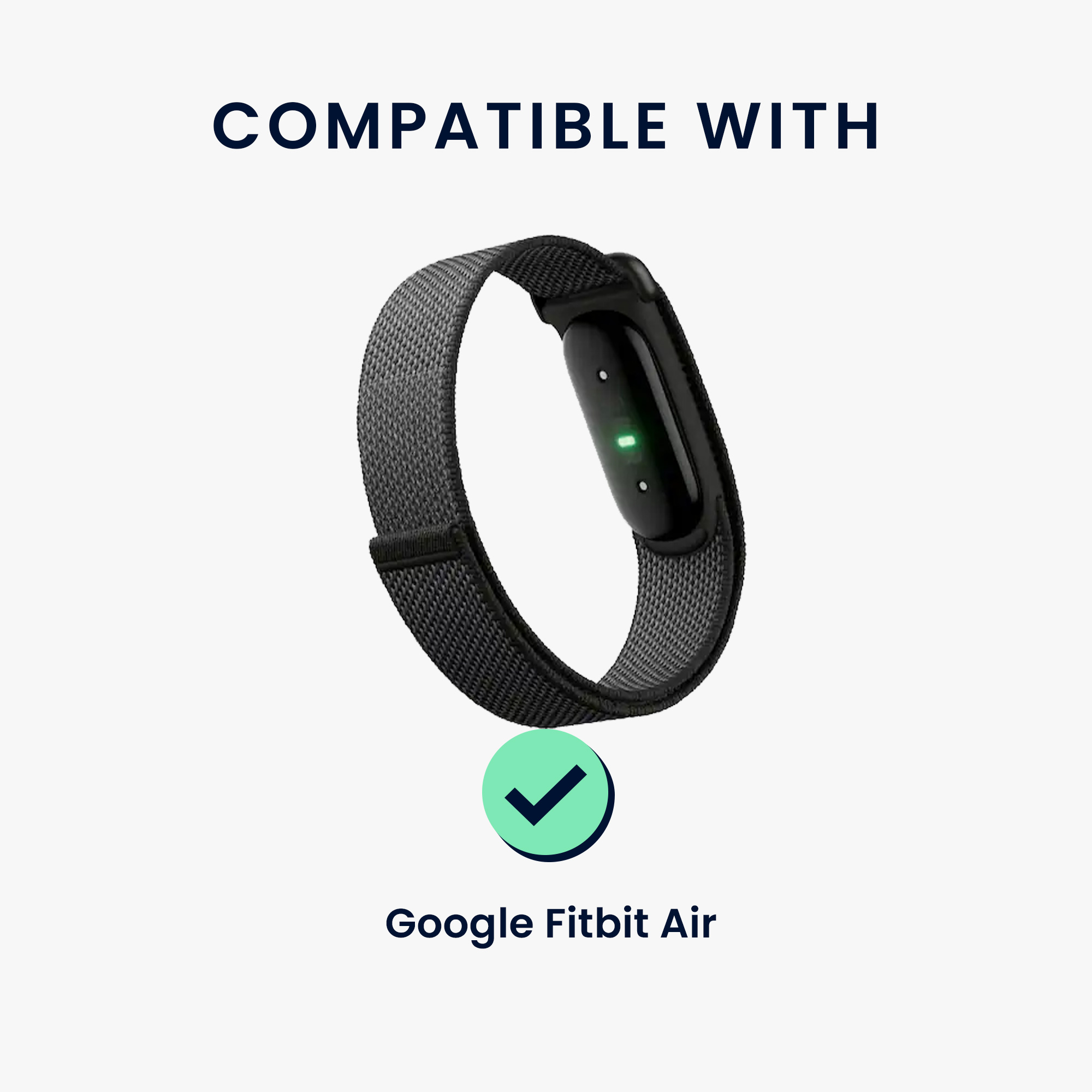 USB‑C nabíjecí kabel pro Google Fitbit Air kwmobile ‑ černá
