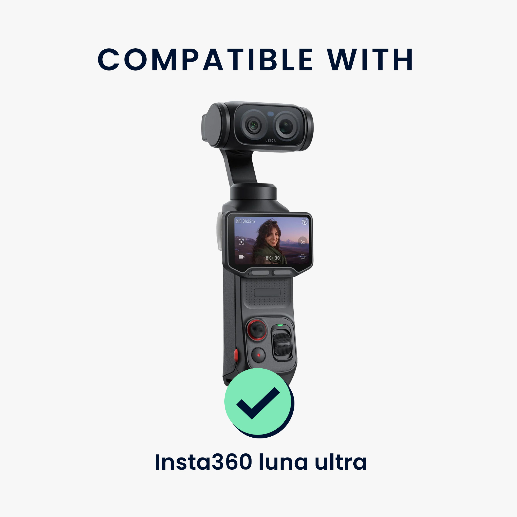 Tvrzené ochranné sklo 9H na displej a objektiv pro Insta360 Luna Ultra, 2 ks kwmobile