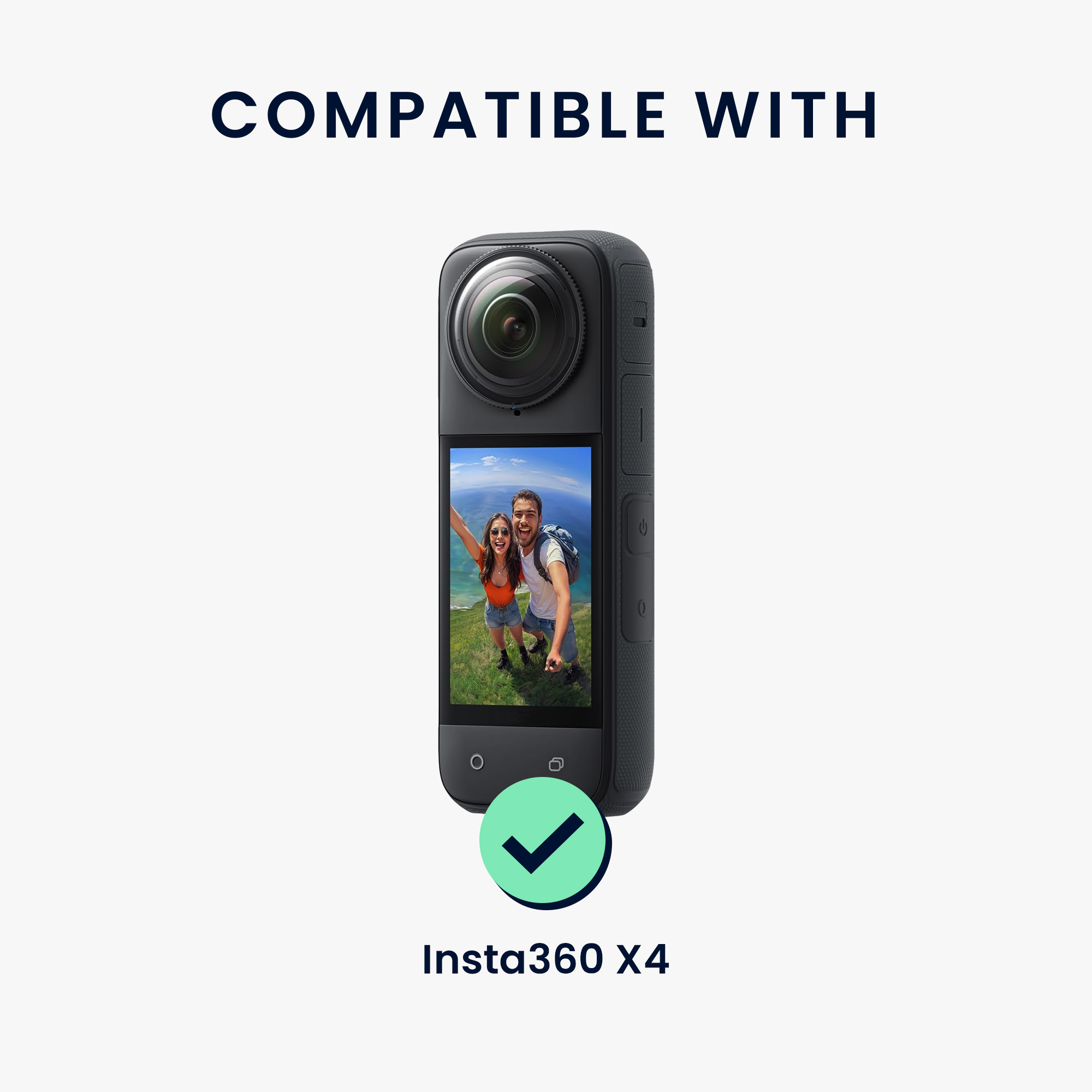 Tvrzené ochranné sklo na objektiv pro Insta360 X4, 2 ks, lehké a odolné proti poškrábání kwmobile