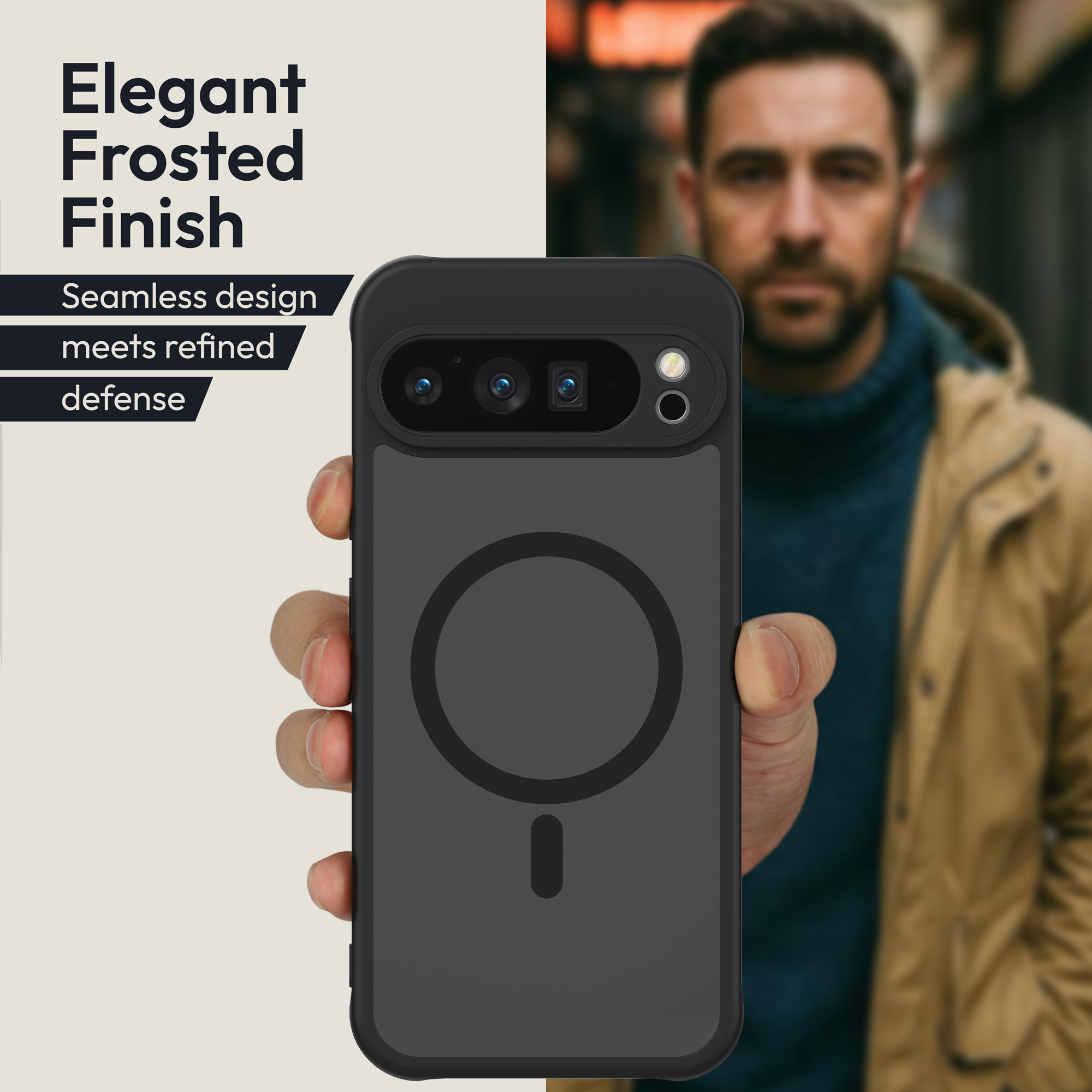 Ochranná fólie na displej Oakshield pro Google Pixel 9 Pro / Google Pixel 9 - černá