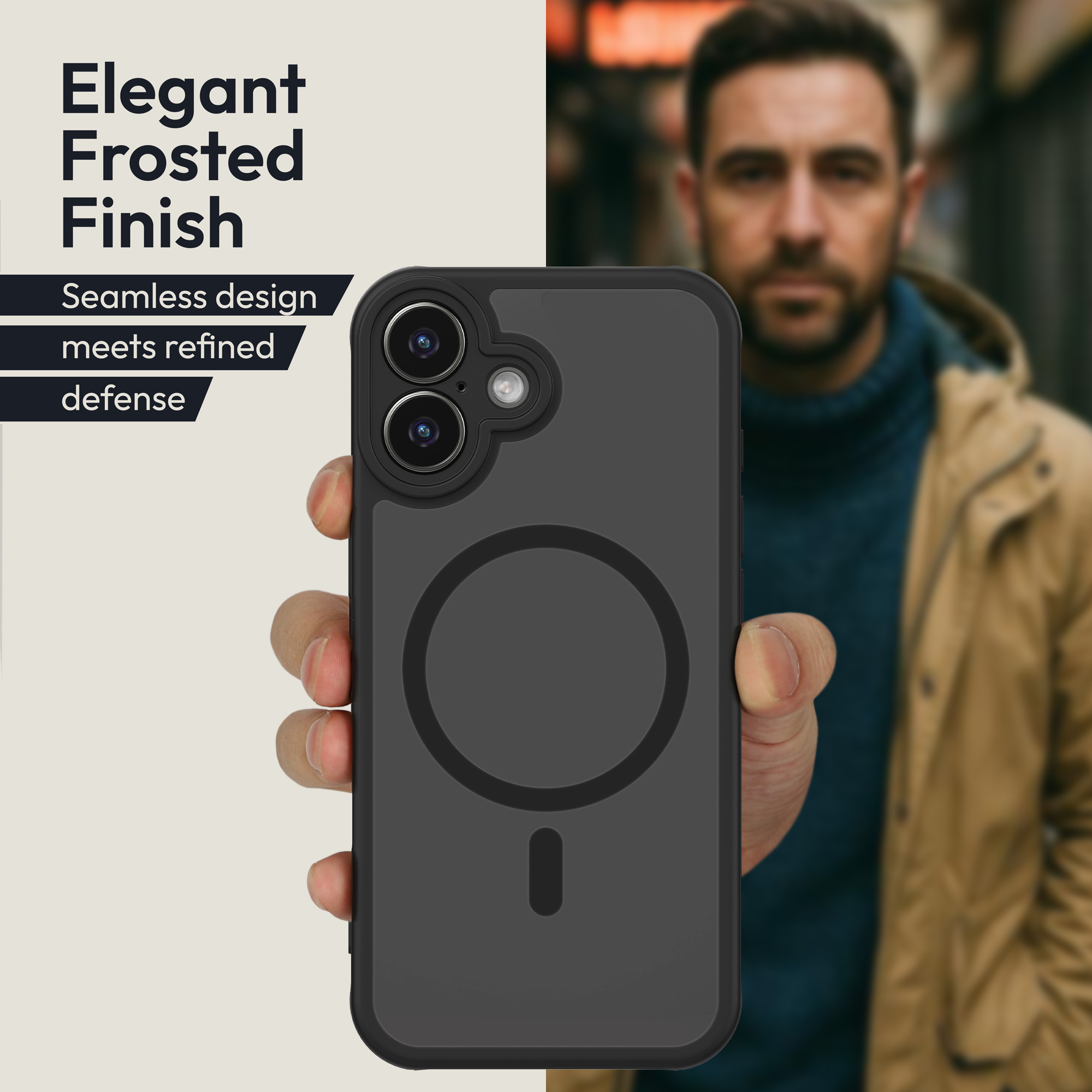 Ochranné sklo Oakshield pro iPhone 17 - černá