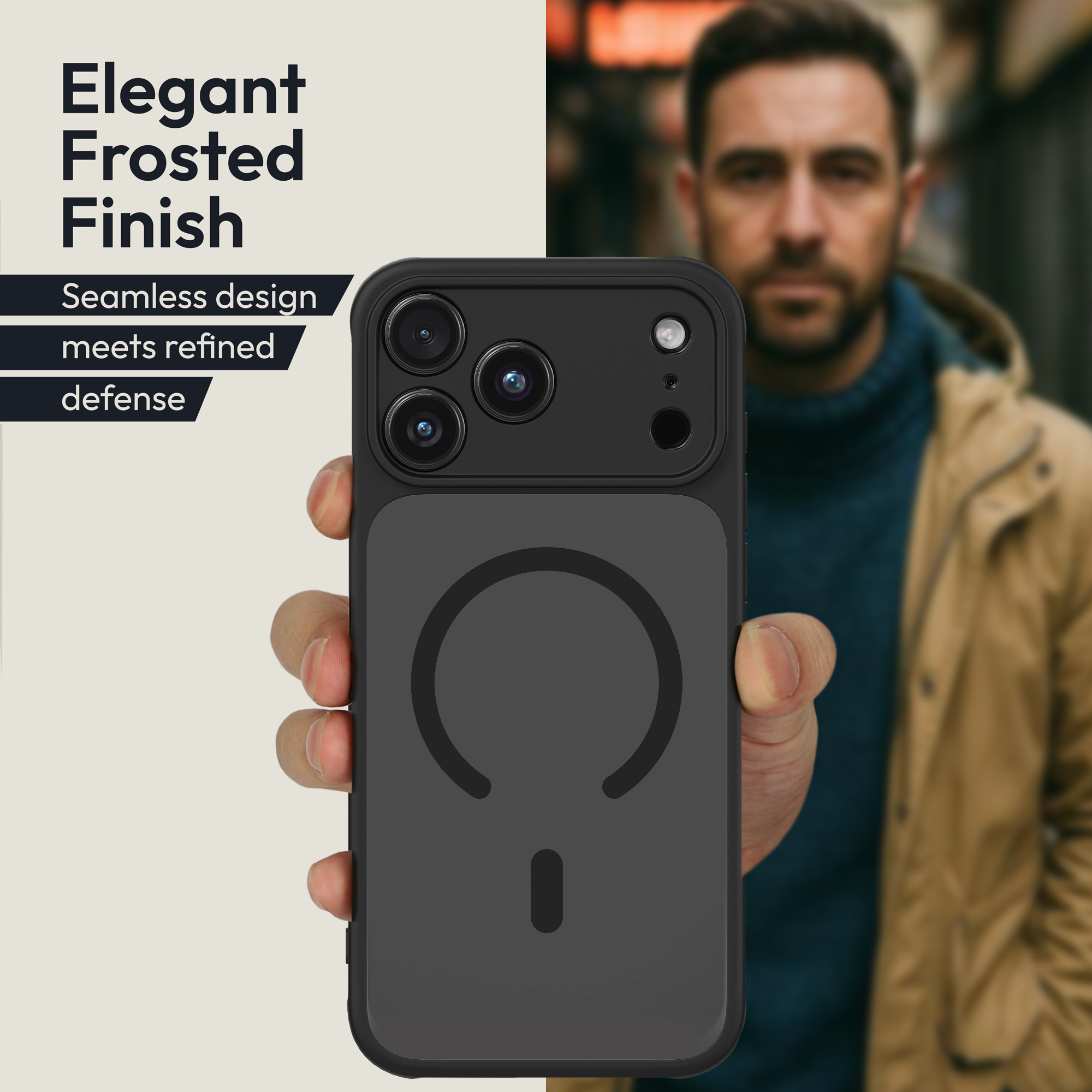 Ochranné sklo Oakshield pro iPhone 17 Pro Max - černá