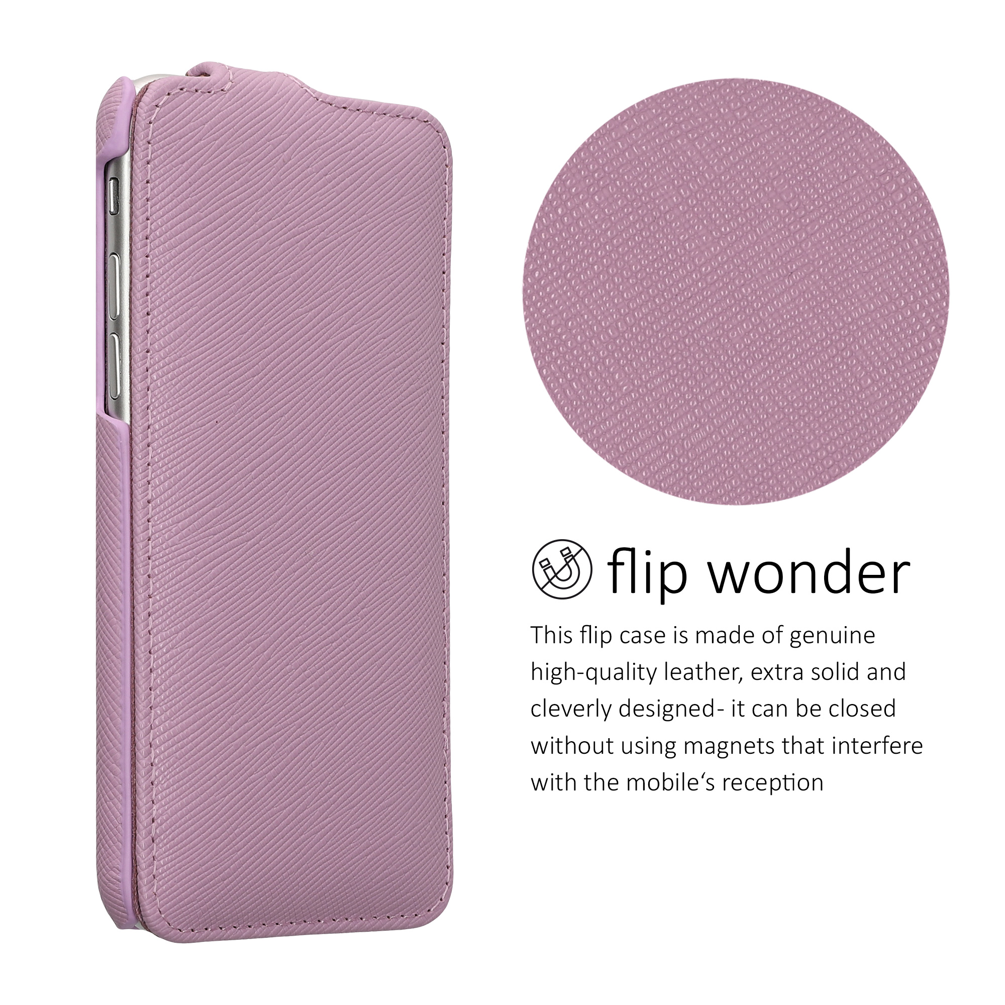 Flipové pouzdro kalibri pro iPhone SE 2022/2020/8/7 - mauve
