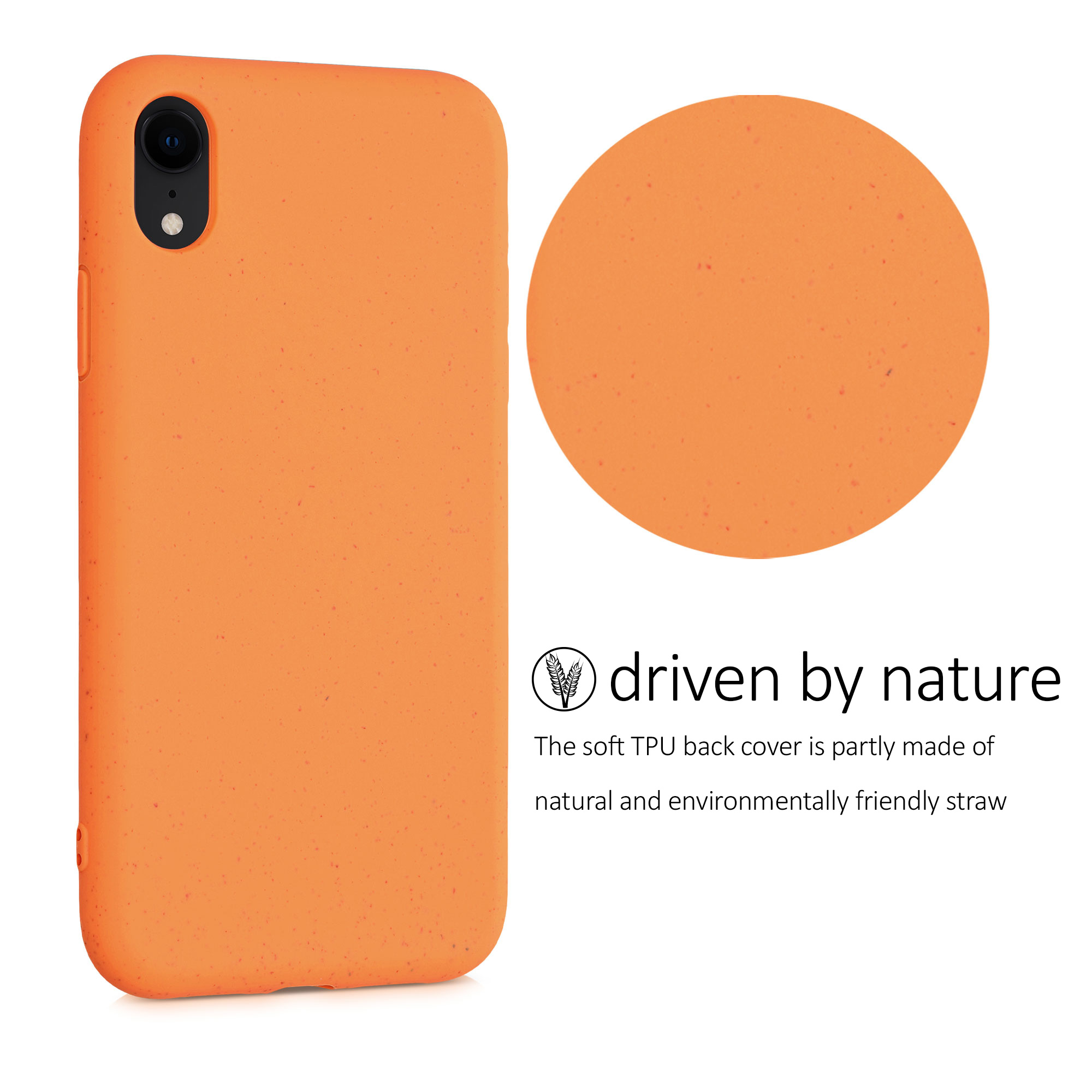 Kryt na mobil s pšeničnou slámou kalibri pro Apple iPhone XR - oranžová Fruity Orange