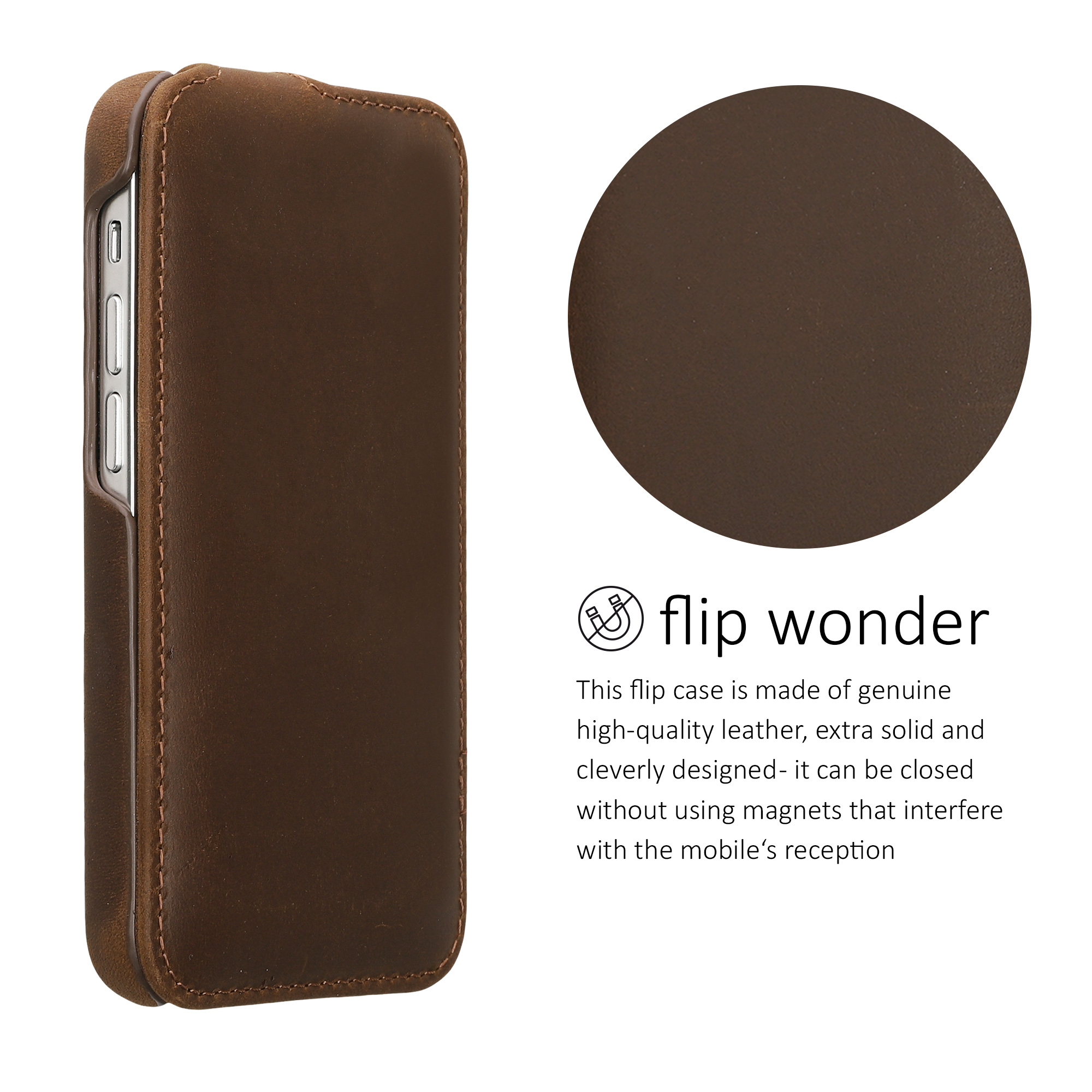 Kryt kalibri slim iPhone 13 mini hnědá