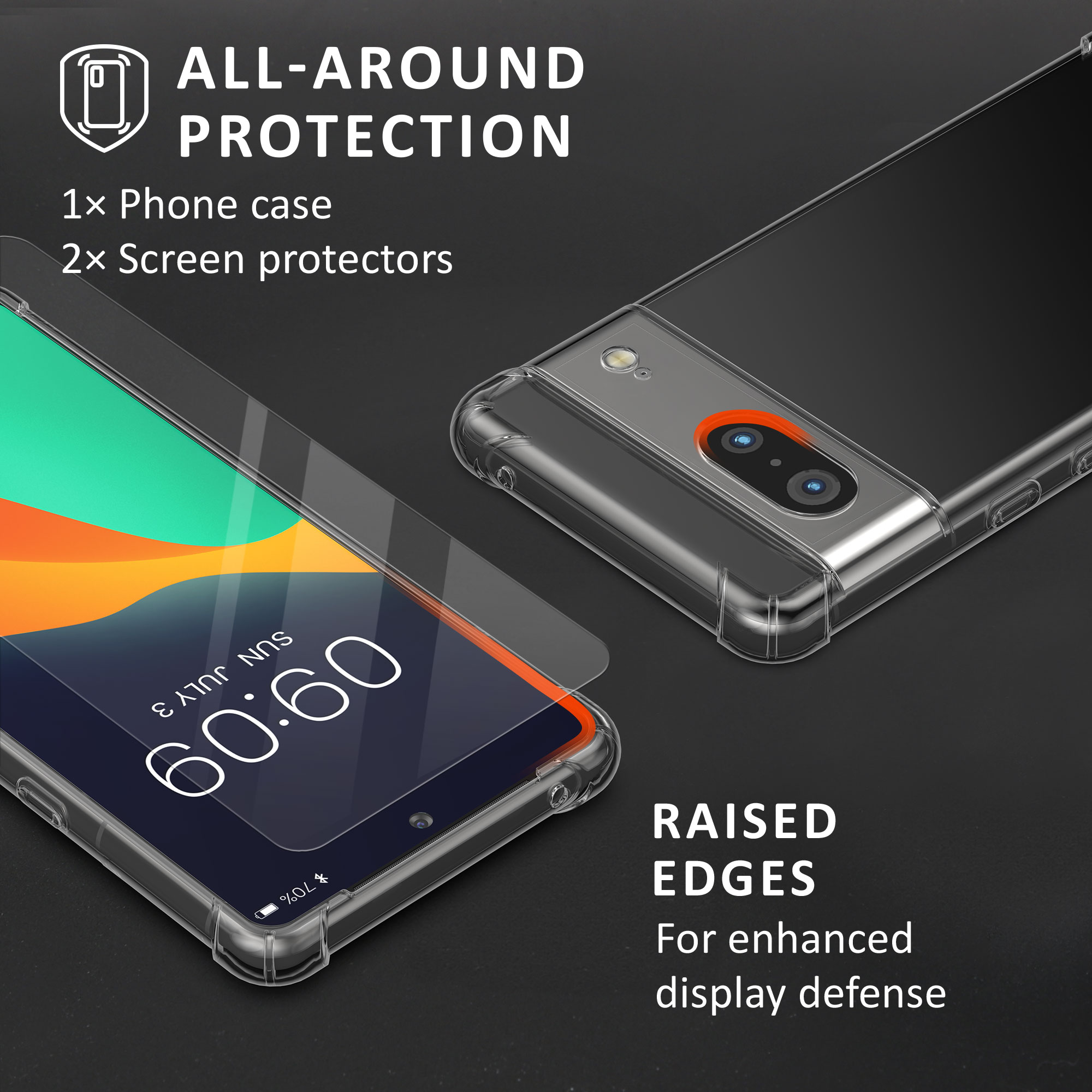 Silikonový kryt kwmobile pro Google Pixel 7 - transparent