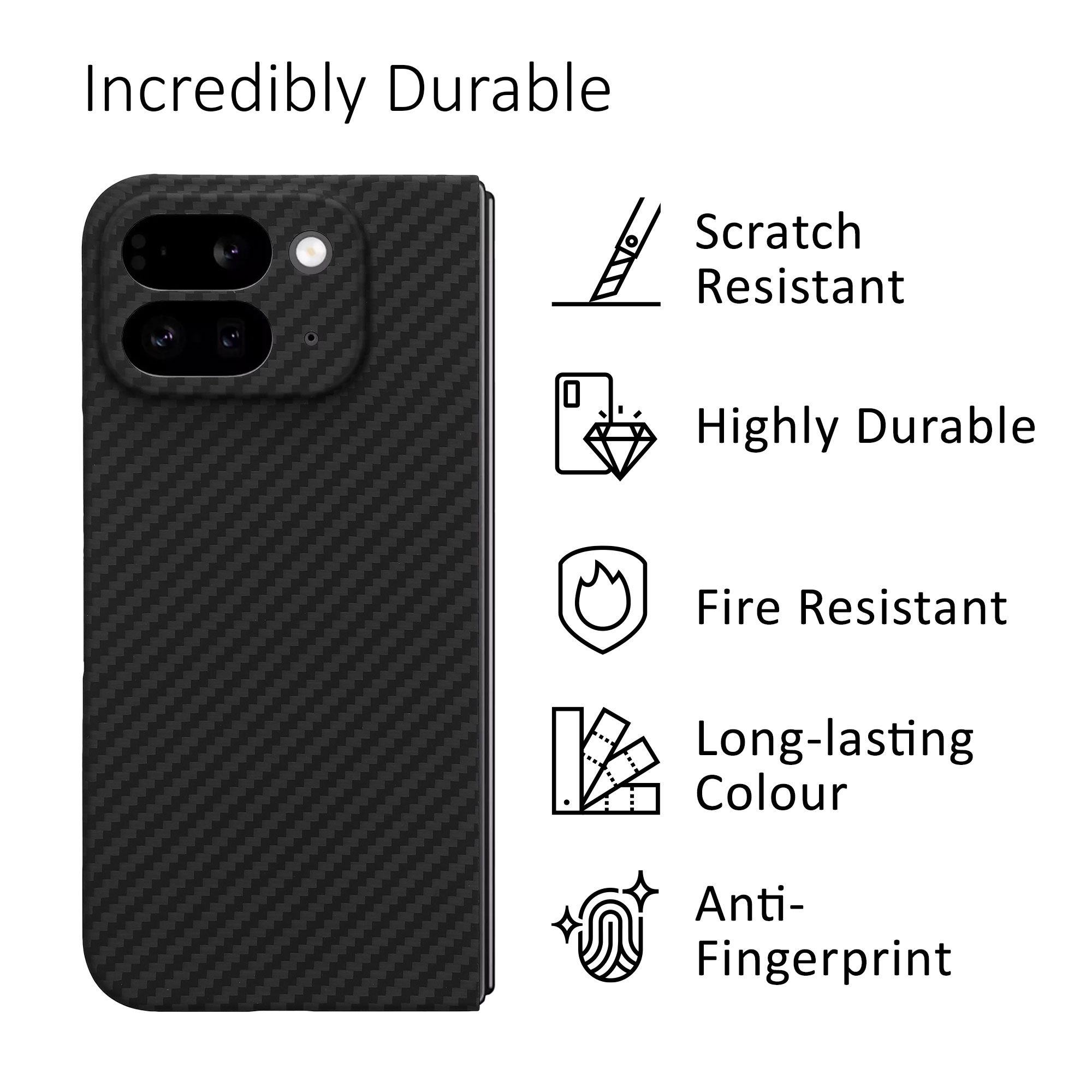 Kryt na mobil kalibri TPU Silicone Case pro Google Pixel 9 Pro / Google Pixel 9 - černá