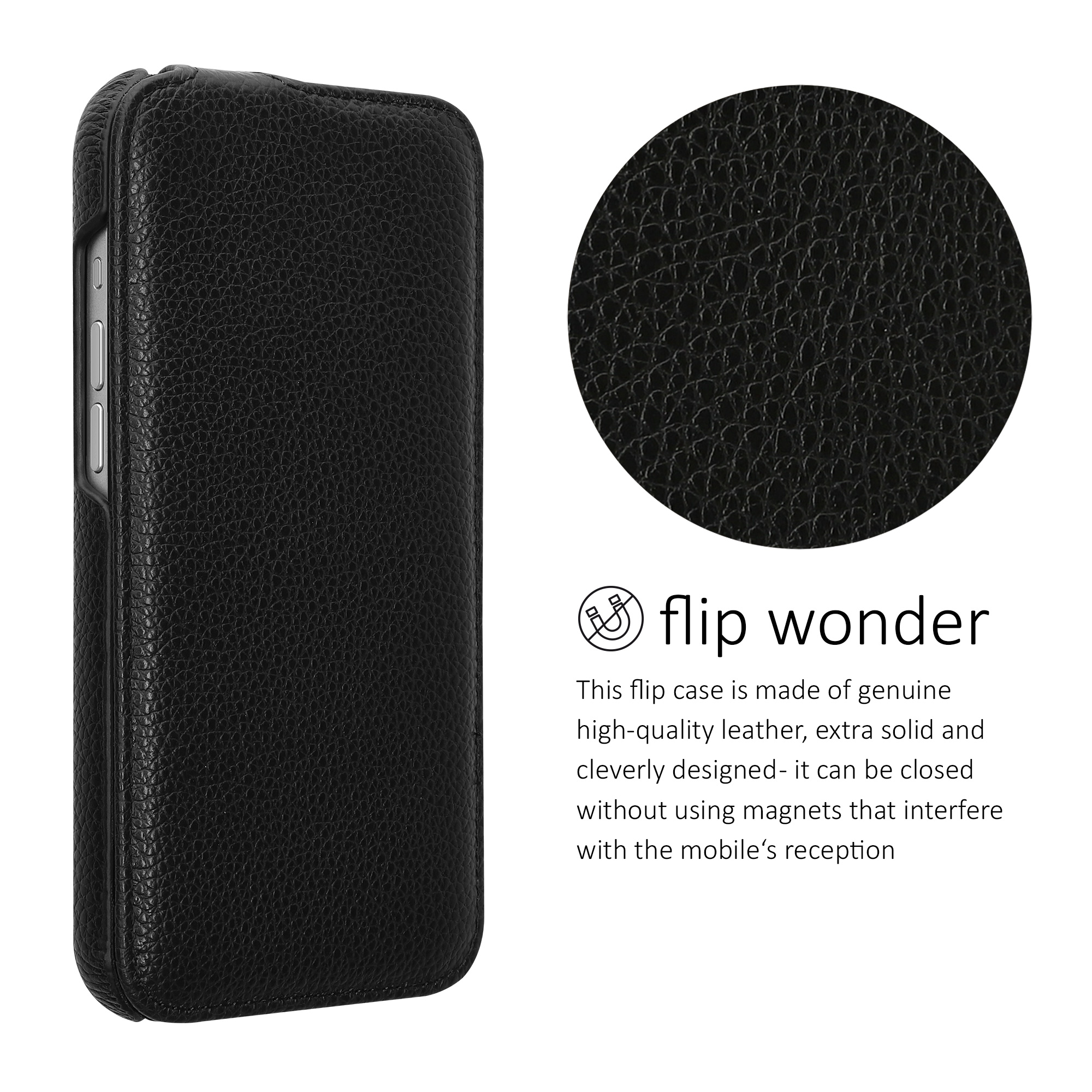 Flipové pouzdro Kalibri pro iPhone 16 Pro Max - černá