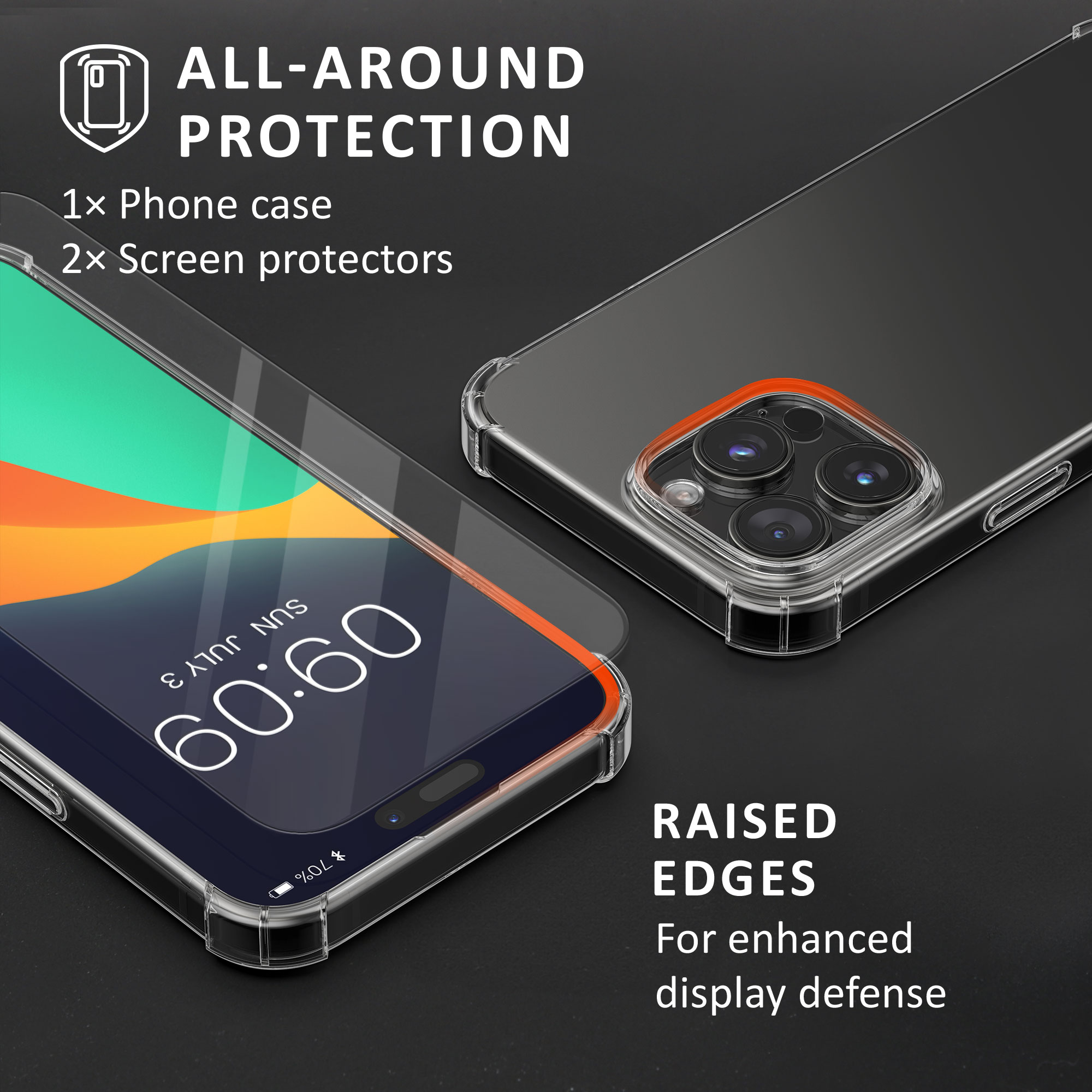 Ochranné sklo na displej Apple iPhone 16 Pro Max Cover - transparentní