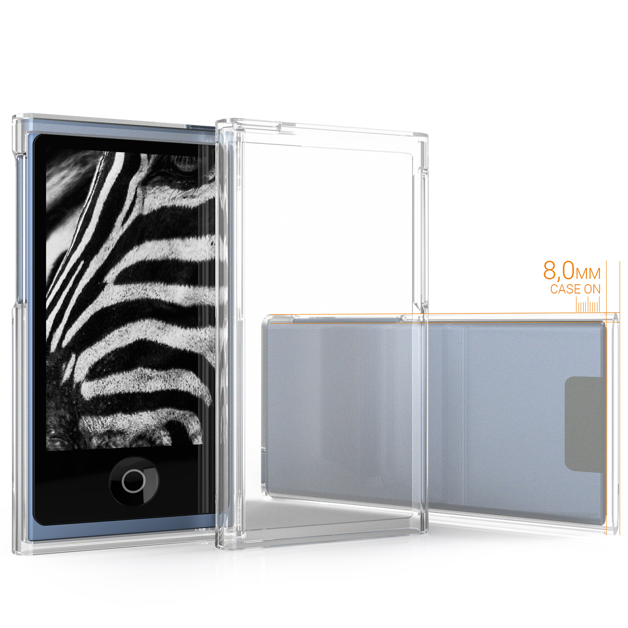 Silikonový kryt na mobil kwmobile pro Apple iPod Nano 7 Soft TPU Silicone Protective - čirá