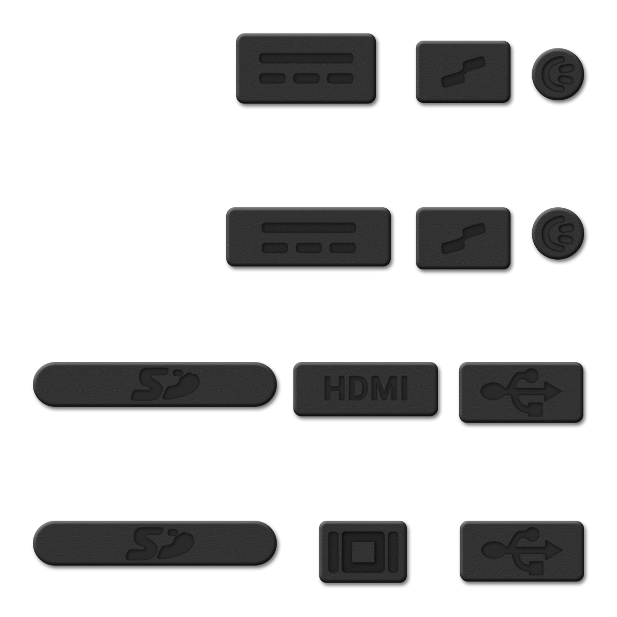 Sada protiprachových záslepek kwmobile pro Apple MacBook Pro 13" 15" Retina / Air 11" 13"(from Mid 2011 to Mid...