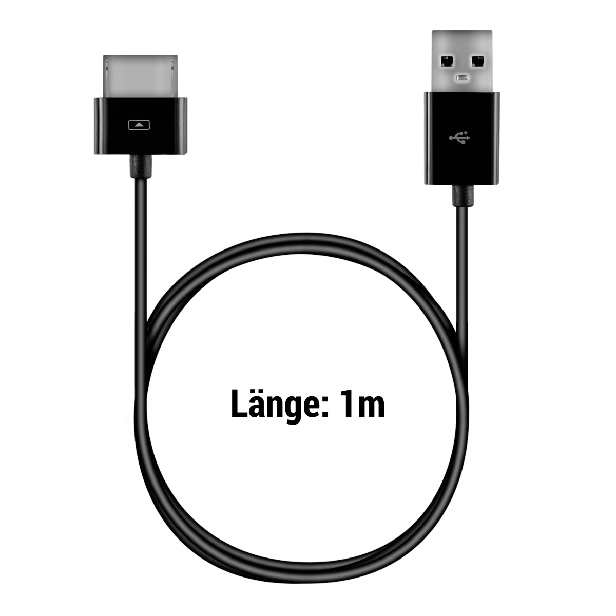 Usb nabíjecí kabel ASUS Transformer Pad TF600 TF600T TF701 TF810C kwmobile - černá