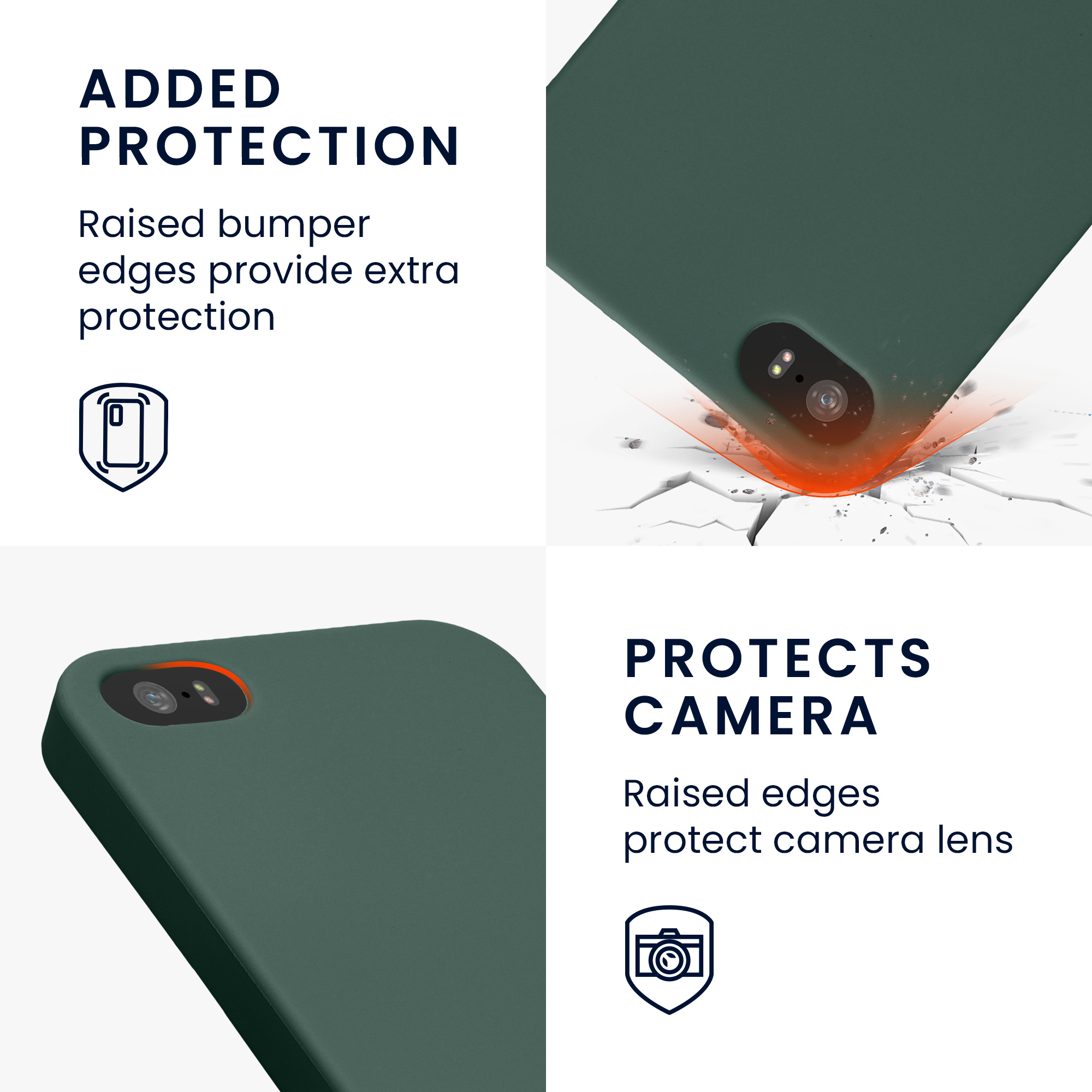 Silikonový TPU kryt kwmobile pro iPhone SE (1. generace 2016) / iPhone 5 / iPhone 5S - modrozelená