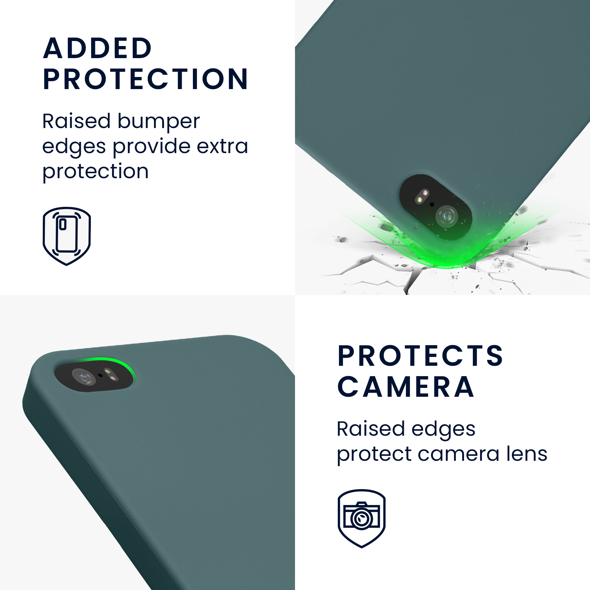 Pouzdro pro Apple iPhone SE (1.Gen 2016) / iPhone 5 / iPhone 5S kwmobile TPU - arktická noc