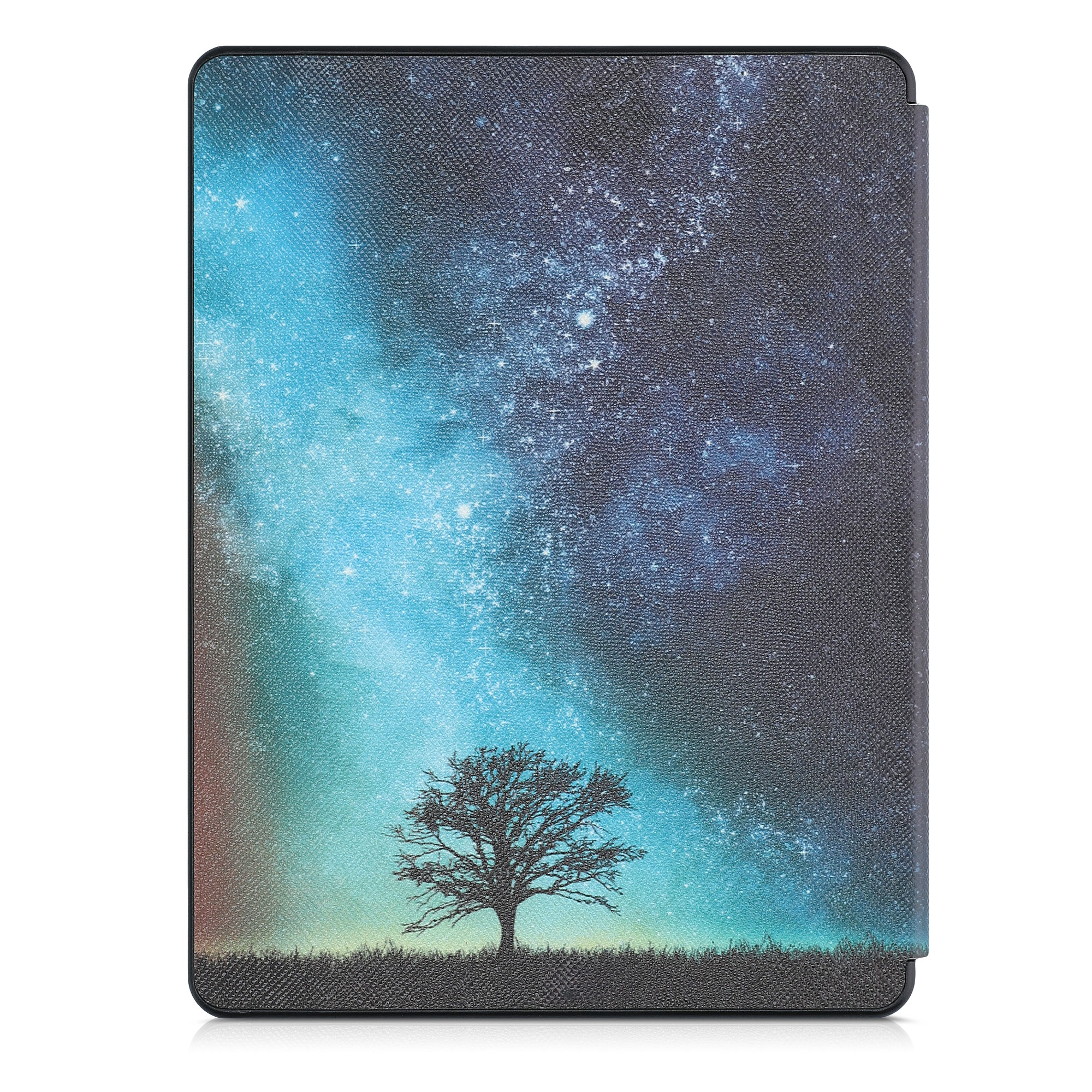 Pouzdro na čtečku kwmobile pro Kobo Glo HD / Touch 2.0 - Cosmic Nature Blue / šedá / černá
