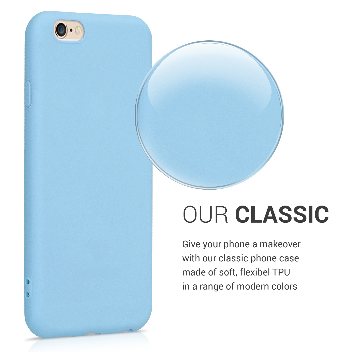 Silikonový kryt kwmobile pro Apple iPhone 6 / 6S - modrá