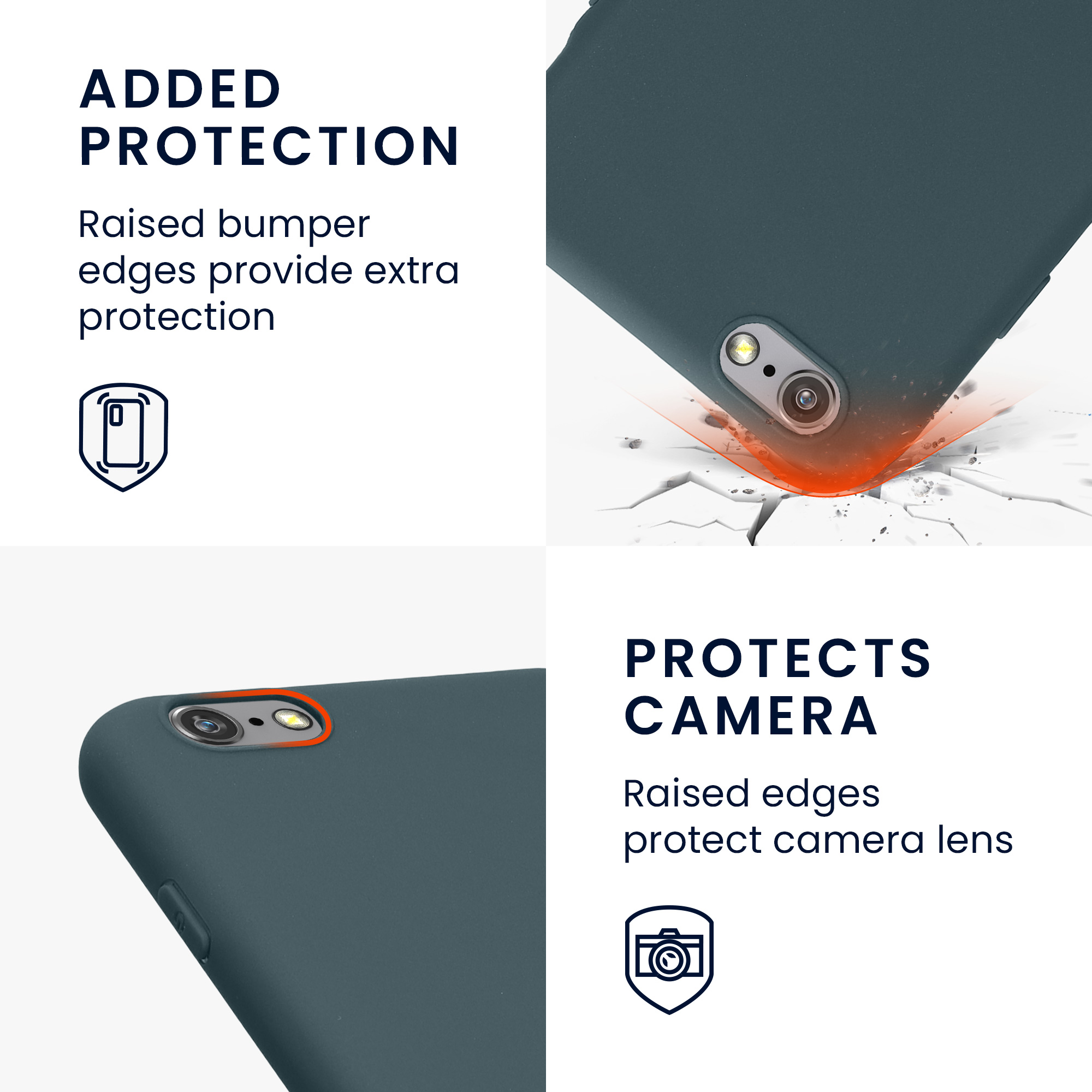 Pouzdro pro Apple iPhone 6 / 6S kwmobile TPU - tmavá antracitová