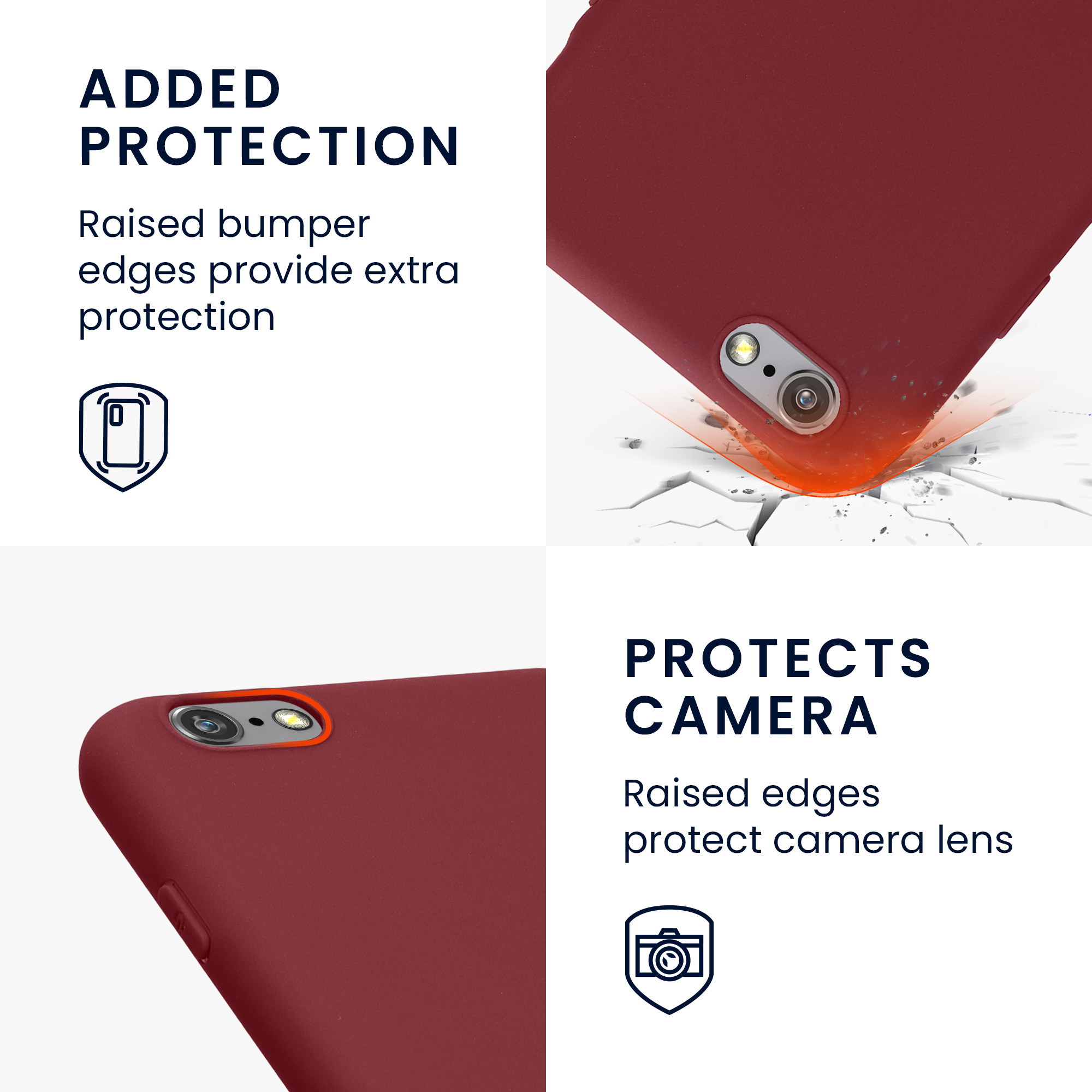 Pouzdro pro Apple iPhone 6 / 6S kwmobile TPU - vínově fialová