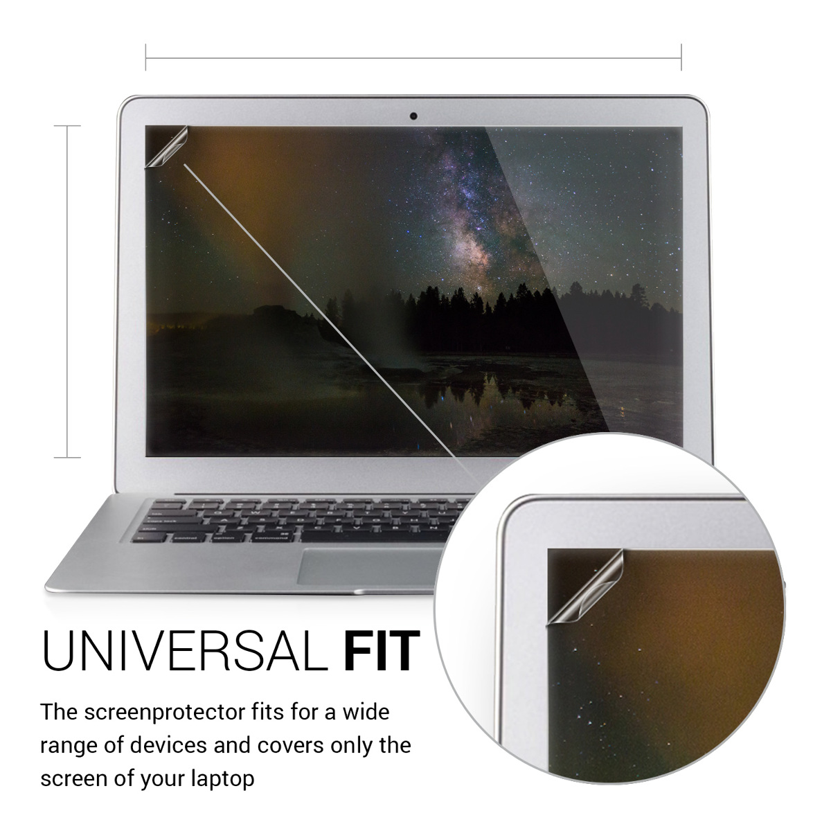 Ochranná fólie kwmobile pro 15.6" Laptop/Notebook, matná