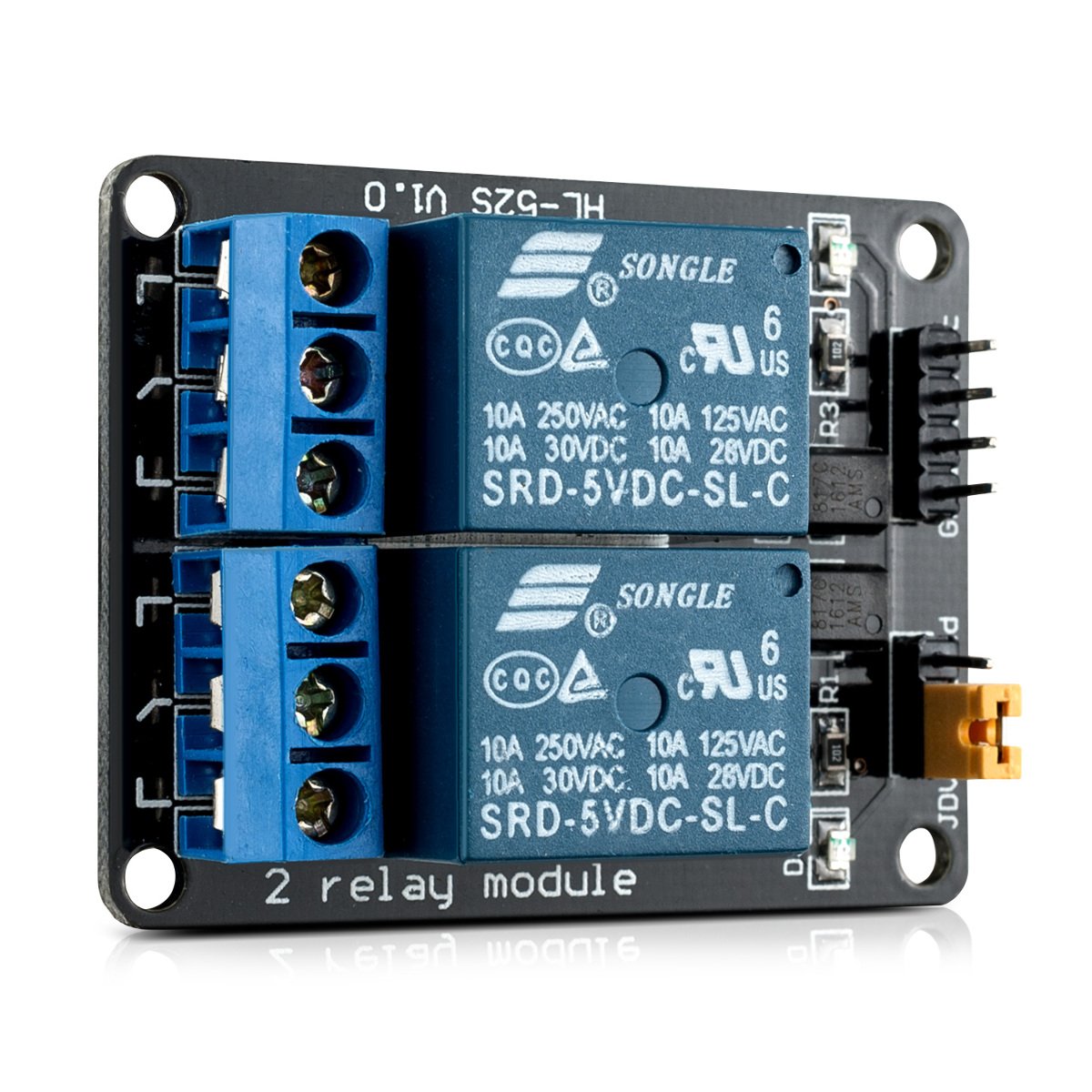 2kanálový relé modul 5 V pro Arduino / Raspberry Pi - 3 ks