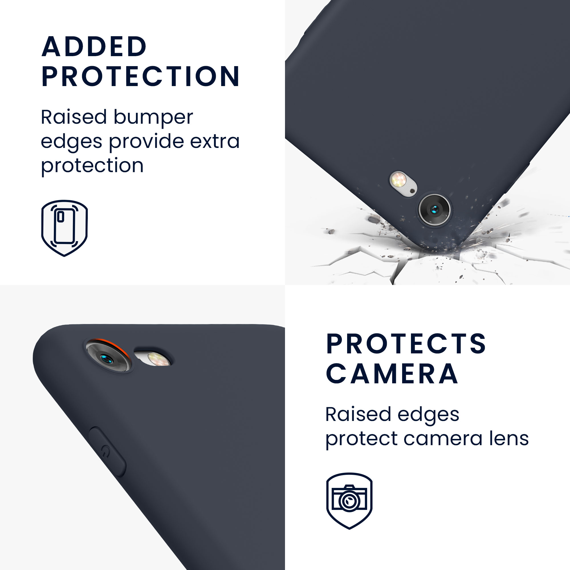 Silikonový TPU kryt kwmobile pro iPhone SE 2022/2020/8/7 - borůvková