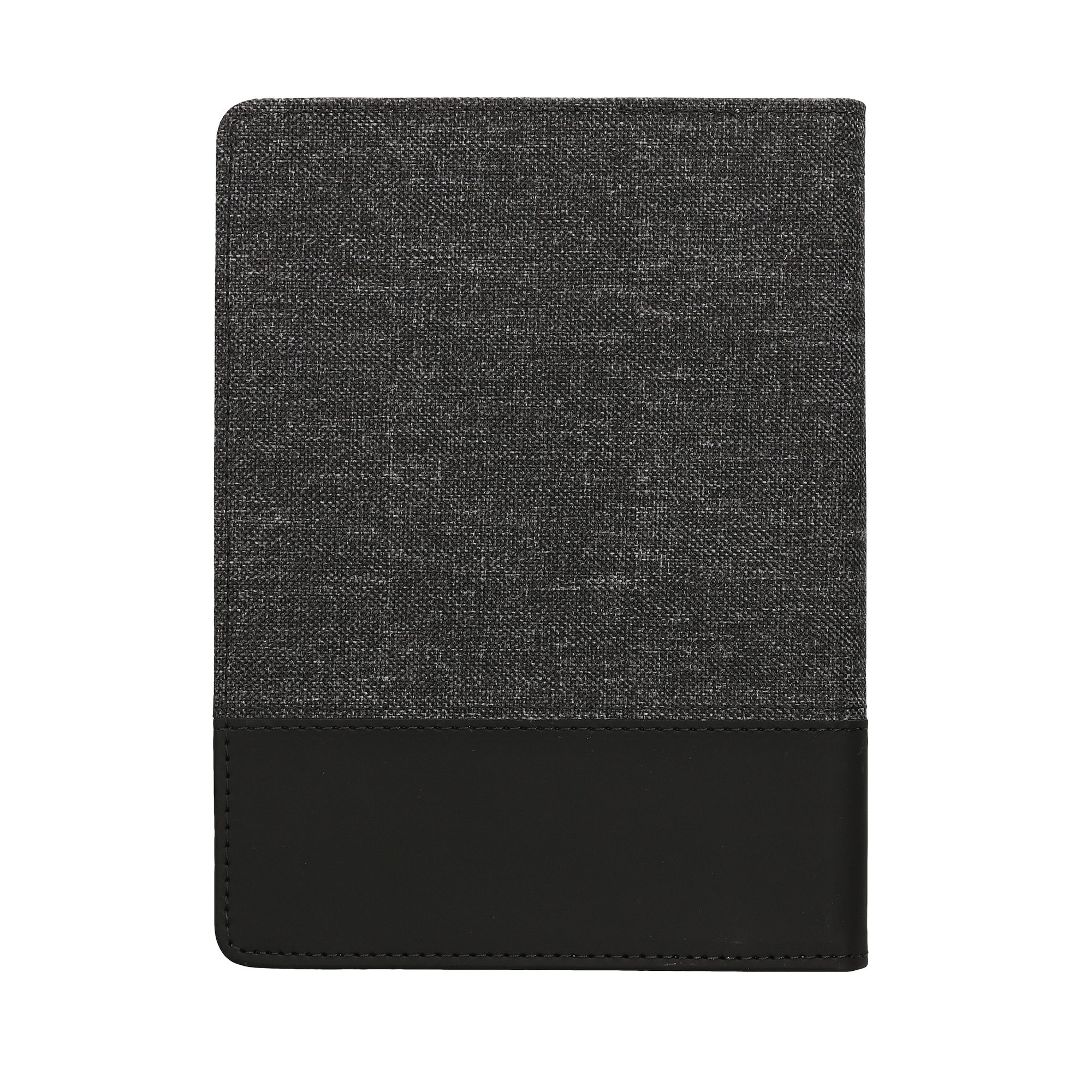 Pu kožené canvas pouzdro na čtečku Kobo Aura H2O Edition 1 šedo-černé se stojánkem