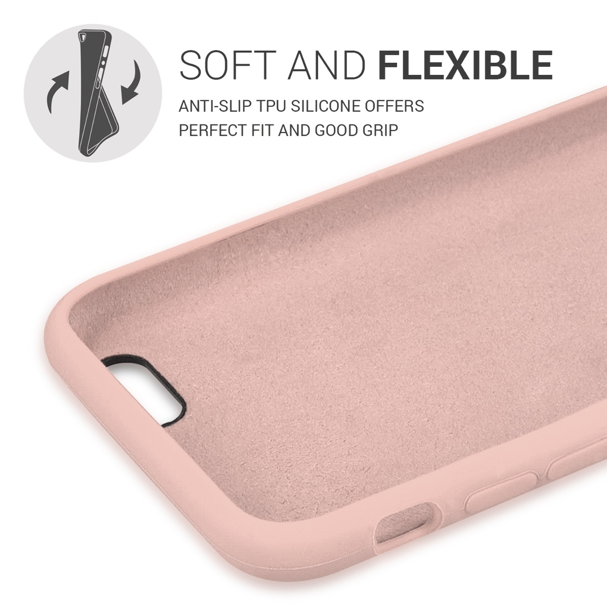 Silikonový kryt kwmobile pro Apple iPhone 6 / 6S - růžová