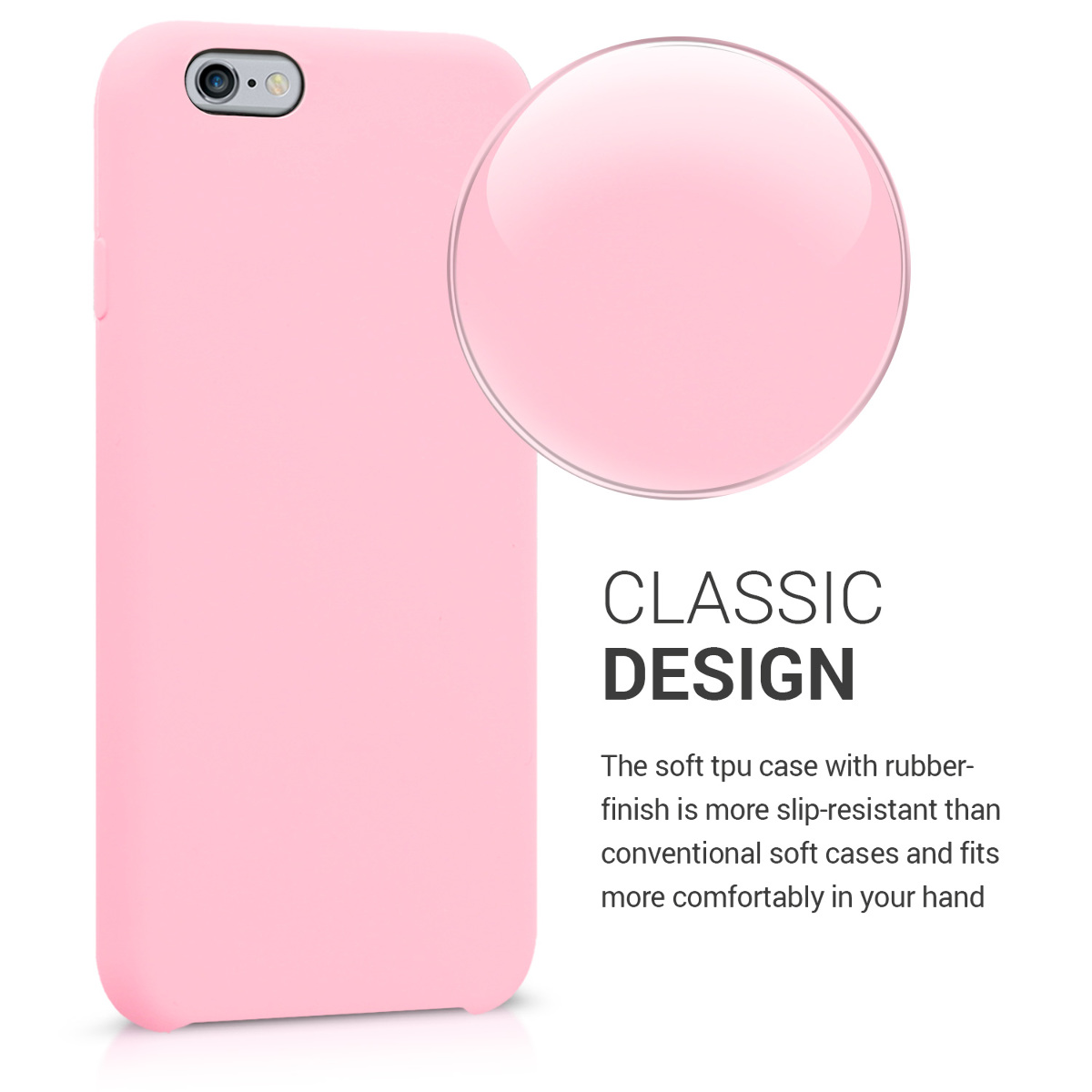 Silikonový kryt kwmobile pro Apple iPhone 6 / 6S - růžová