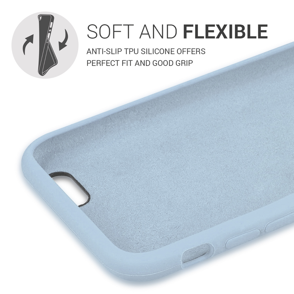 Silikonový kryt kwmobile pro Apple iPhone 6 / 6S - modrá