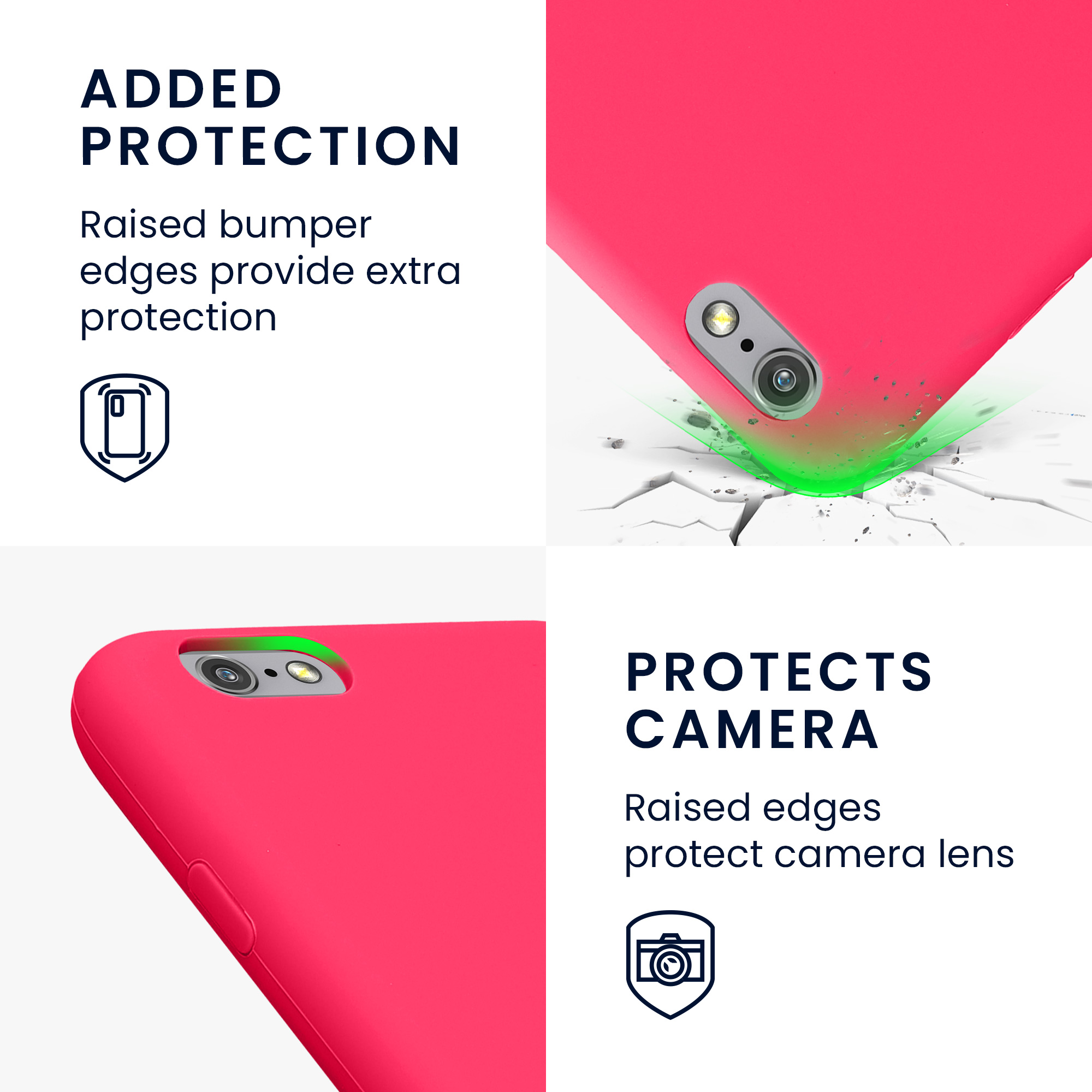 Silikonový kryt kwmobile pro Apple iPhone 6 / 6S - růžová