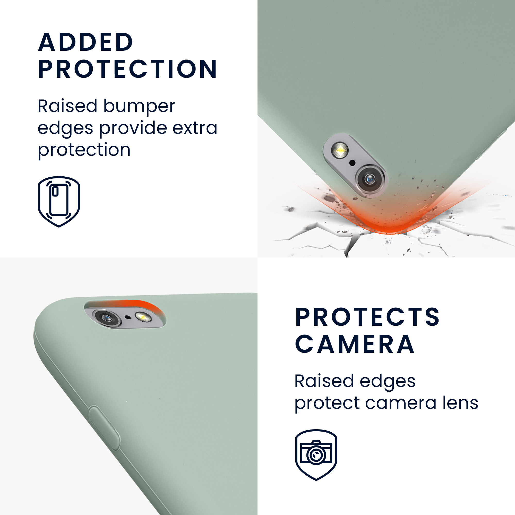 Silikonový kryt kwmobile pro Apple iPhone 6 / 6S - zelená