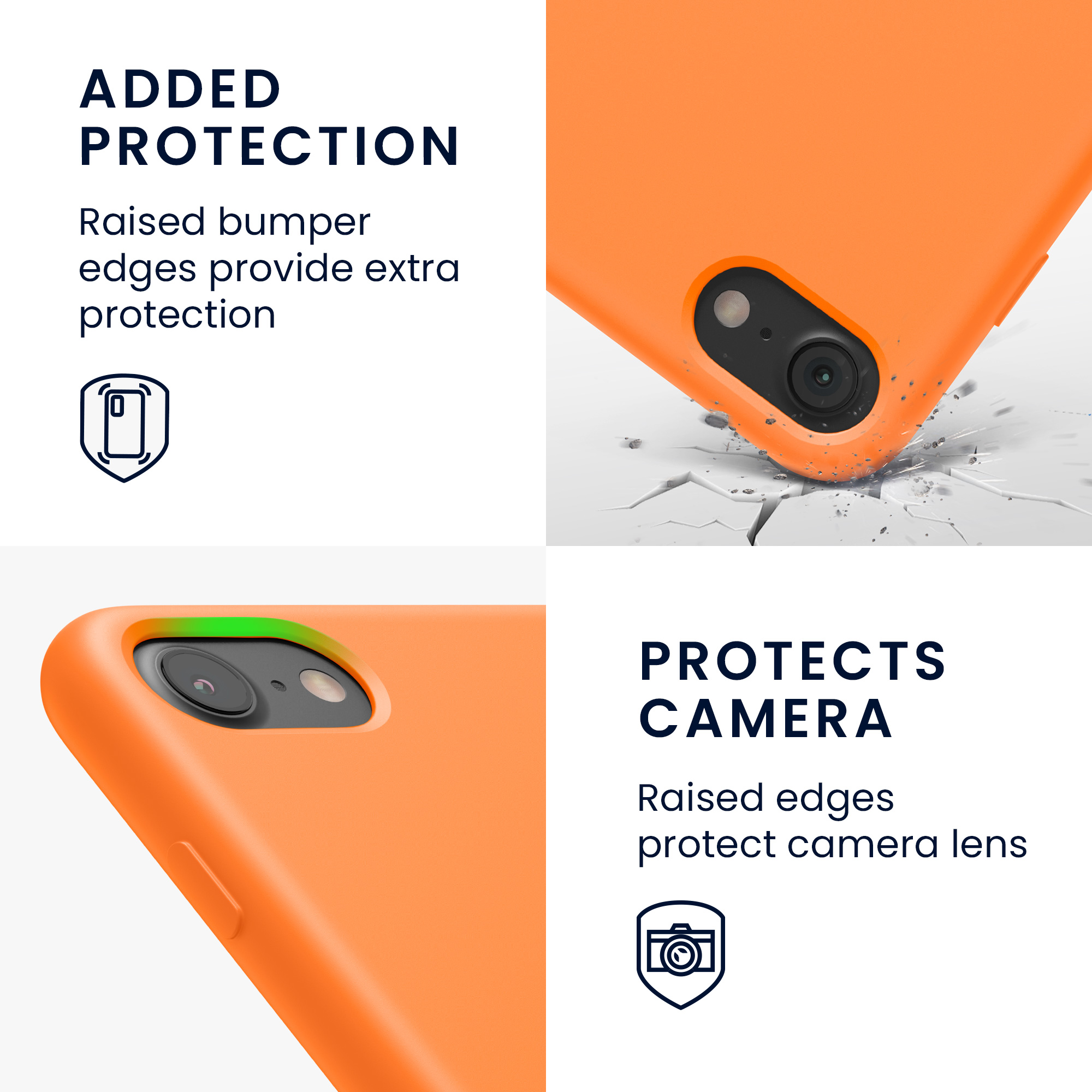 Pouzdro pro Apple iPhone SE (2022 / 2020) / iPhone 8 / 7 kwmobile silikonové - ovocná oranžová