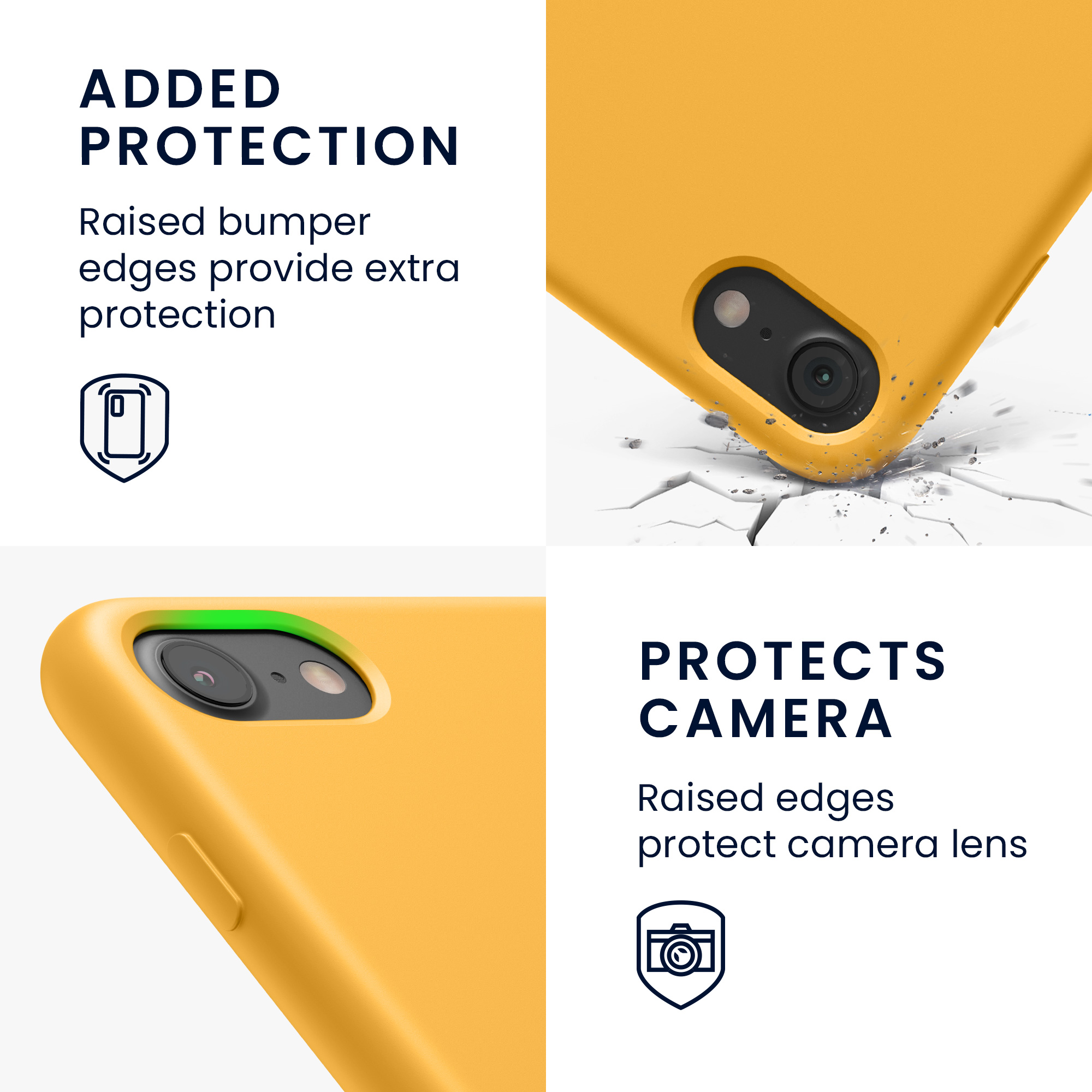 Silikonový TPU kryt kwmobile pro iPhone SE 2022/2020/8/7 - mango
