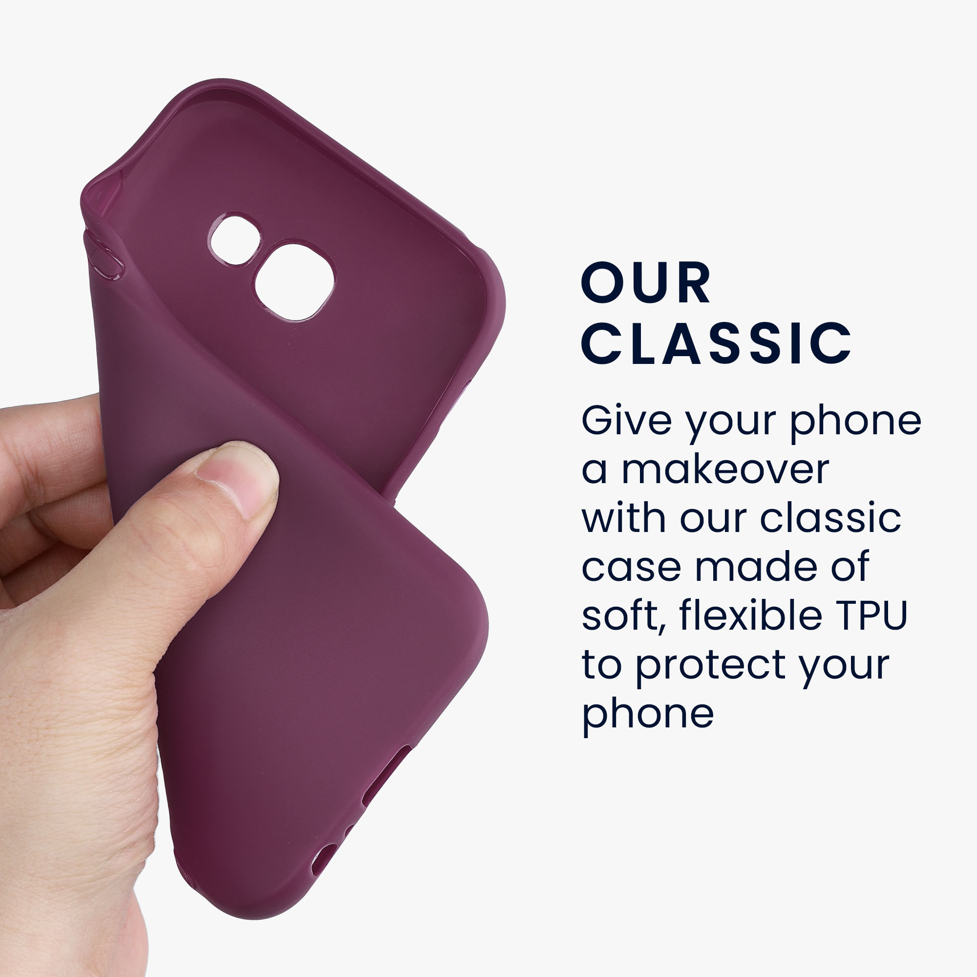 Kryt na mobil Samsung Galaxy A5 (2017) kwmobile TPU Bordeaux fialová