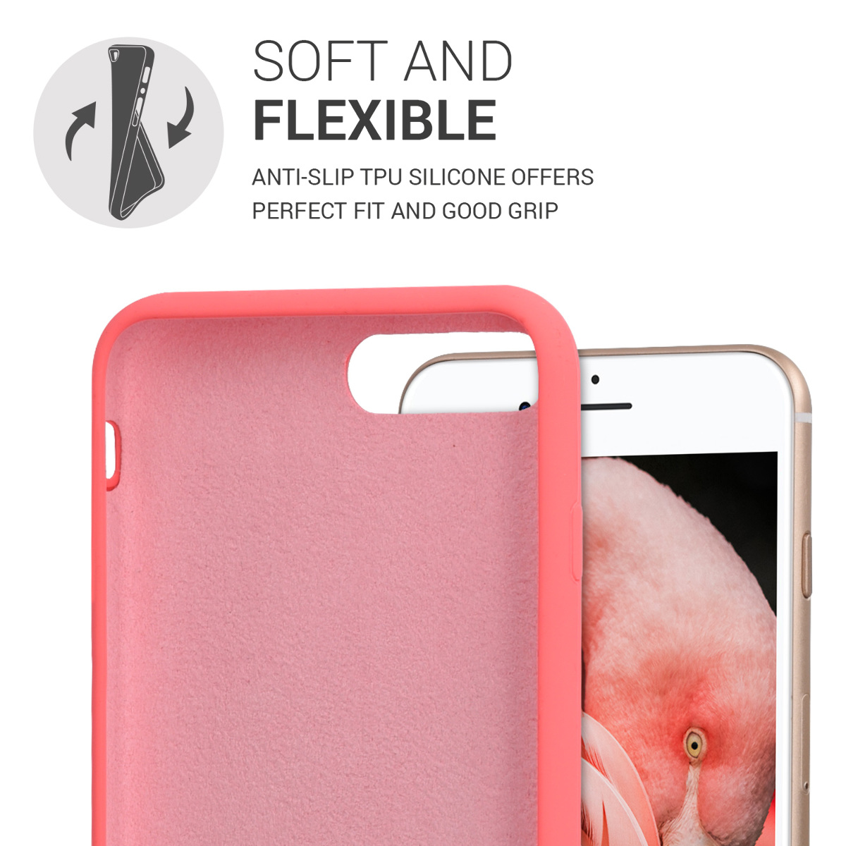 Silikonový kryt kwmobile pro Apple iPhone 7 Plus / iPhone 8 Plus