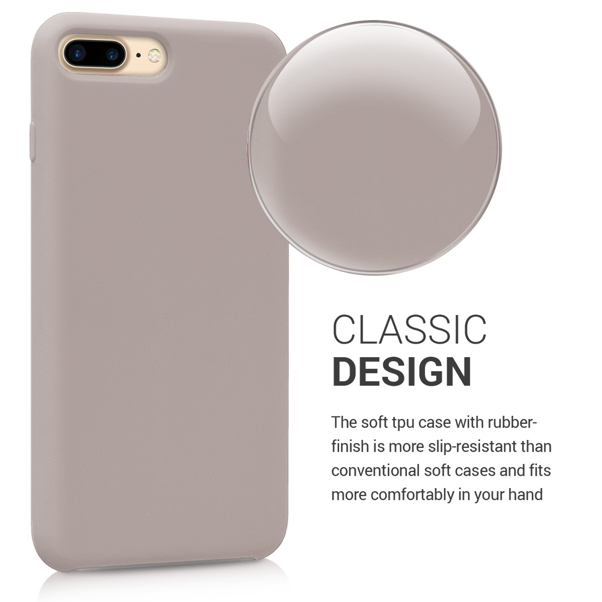 Silikonový kryt kwmobile pro Apple iPhone 7 Plus / iPhone 8 Plus - hnědá