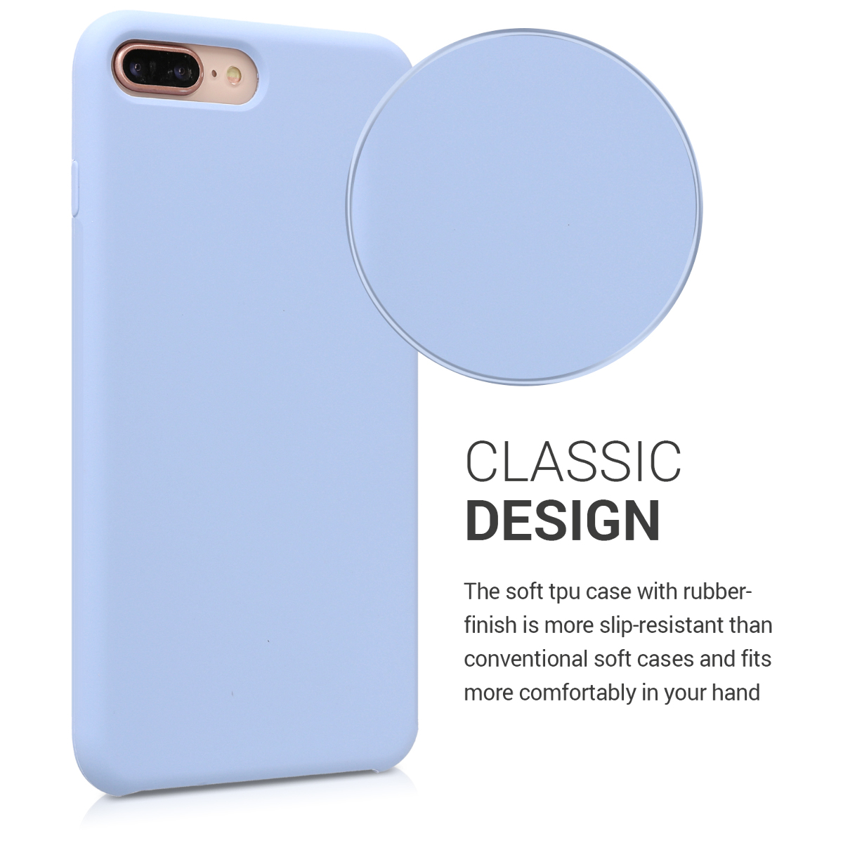 Silikonový kryt kwmobile pro Apple iPhone 7 Plus / iPhone 8 Plus - modrá
