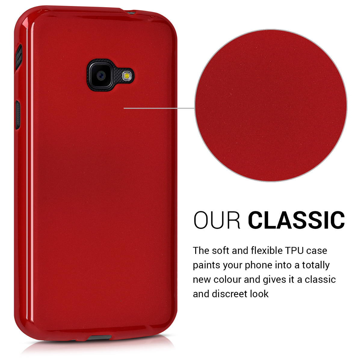Pouzdro pro Samsung Galaxy Xcover 4 / 4S kwmobile TPU - červená matný