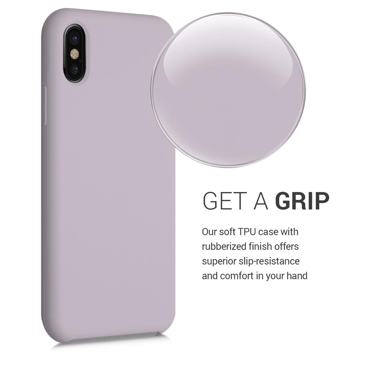 Silikonový kryt na mobil kwmobile pro Apple iPhone X - fialová Purple Cloud