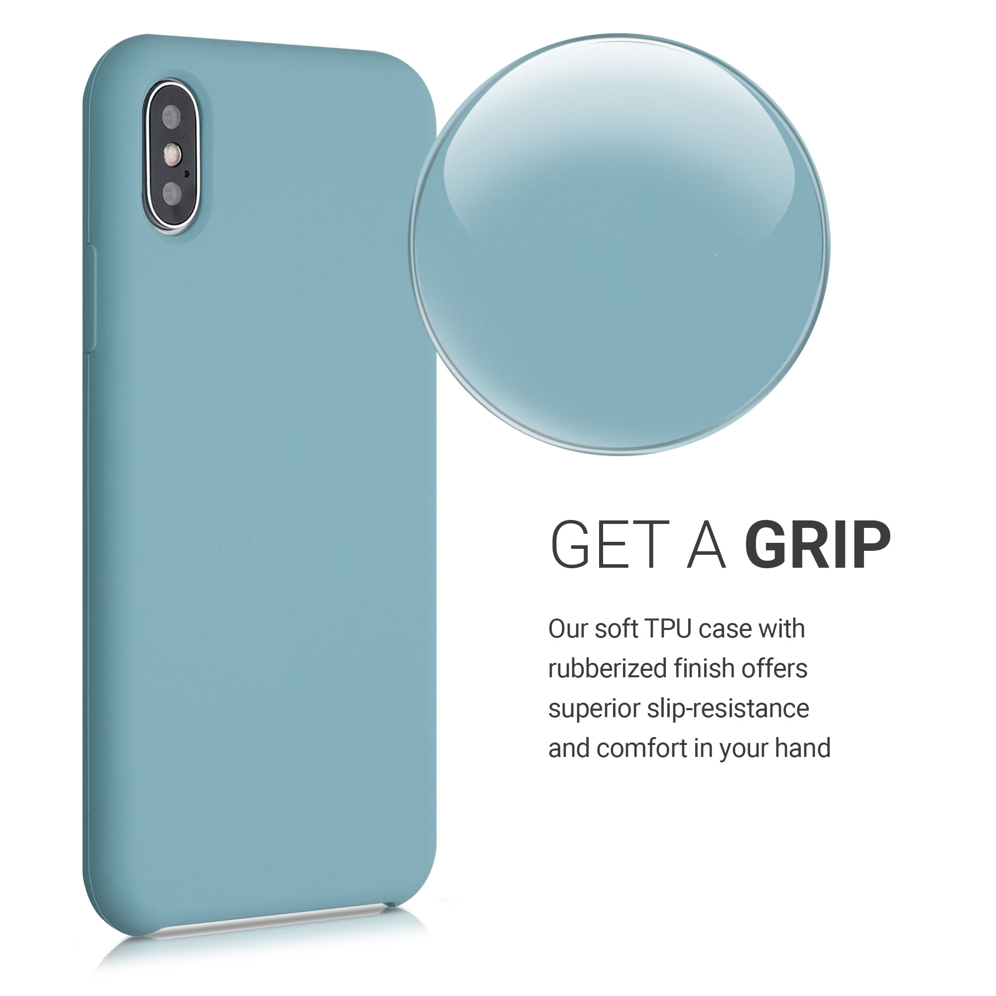 Silikonový kryt na mobil kwmobile pro Apple iPhone X - béžová Antique Stone