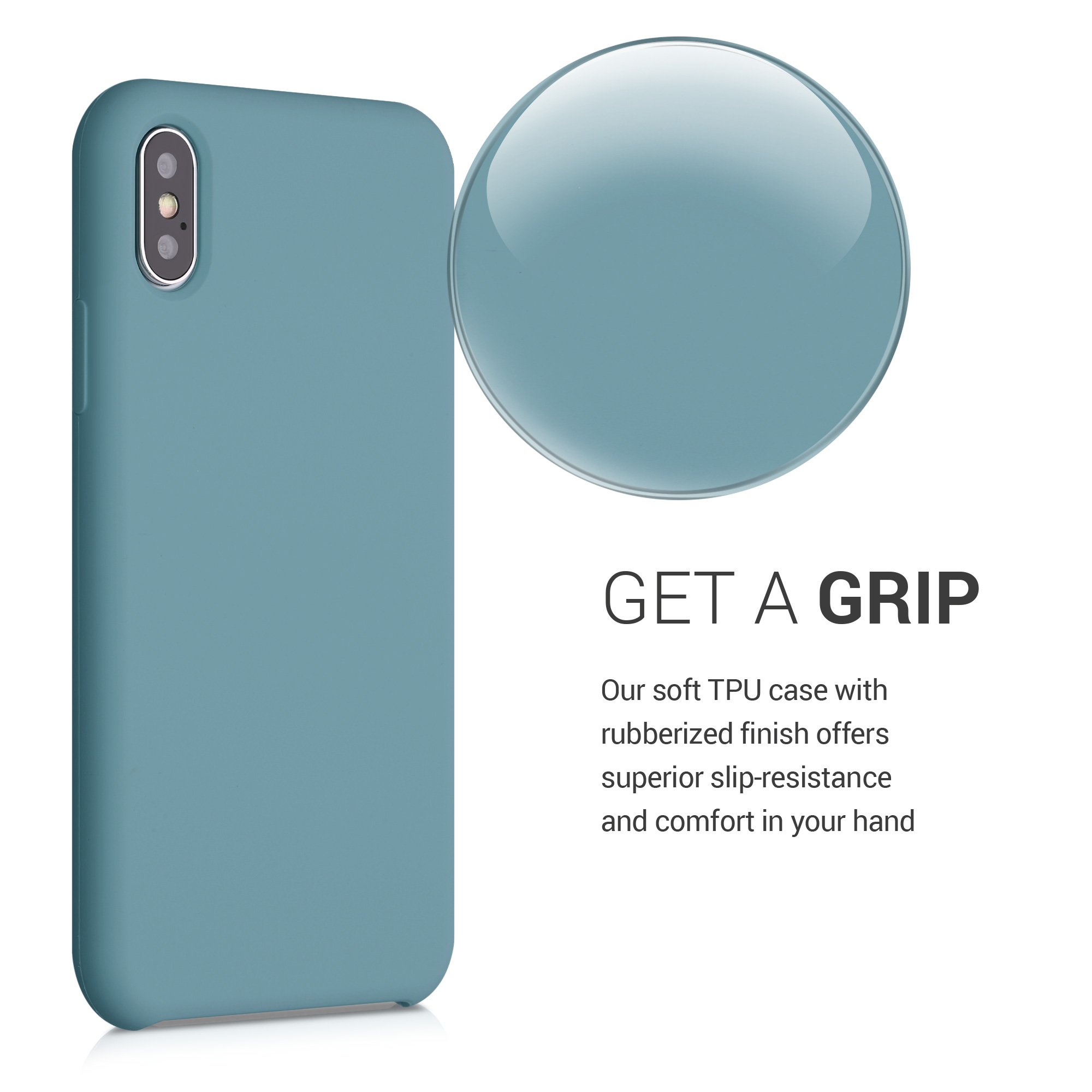 Silikonový kryt na mobil kwmobile pro Apple iPhone X - tmavě modrá Arctic Night