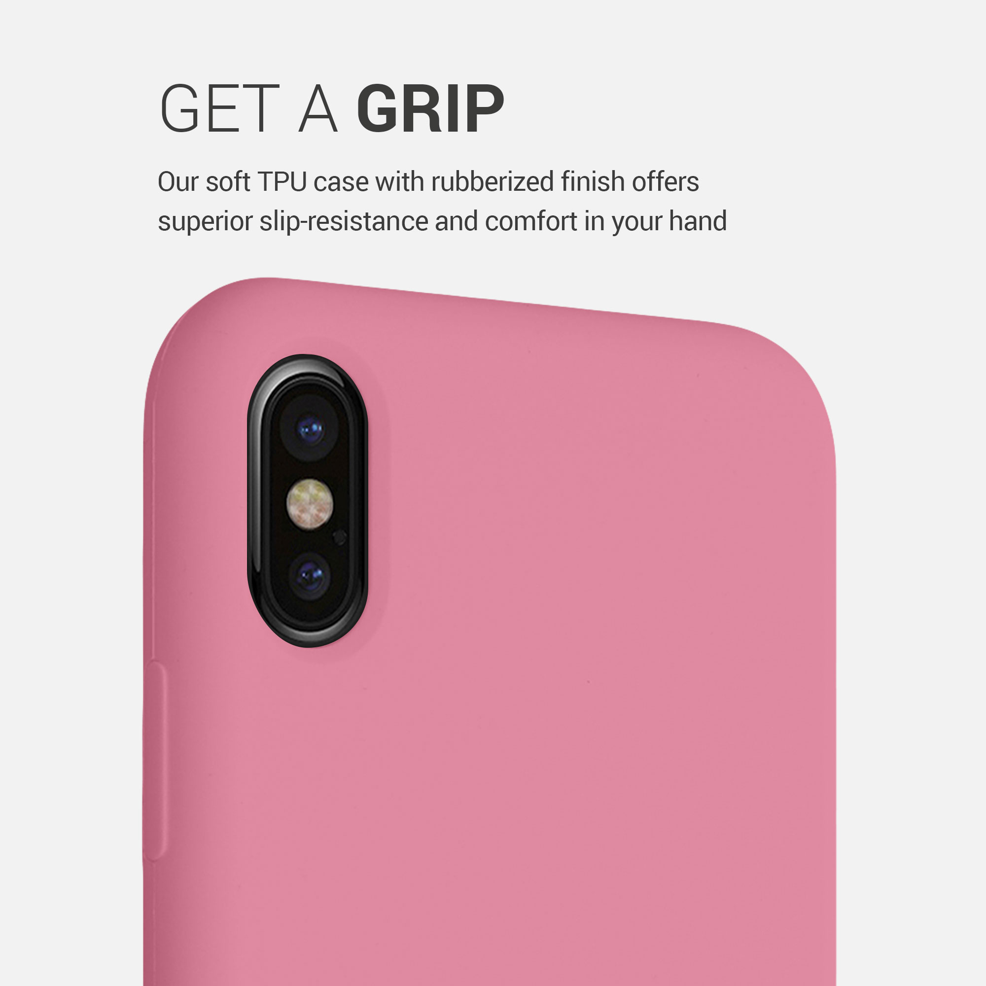 Pouzdro pro Apple iPhone X kwmobile silikonové - cukrová růžová