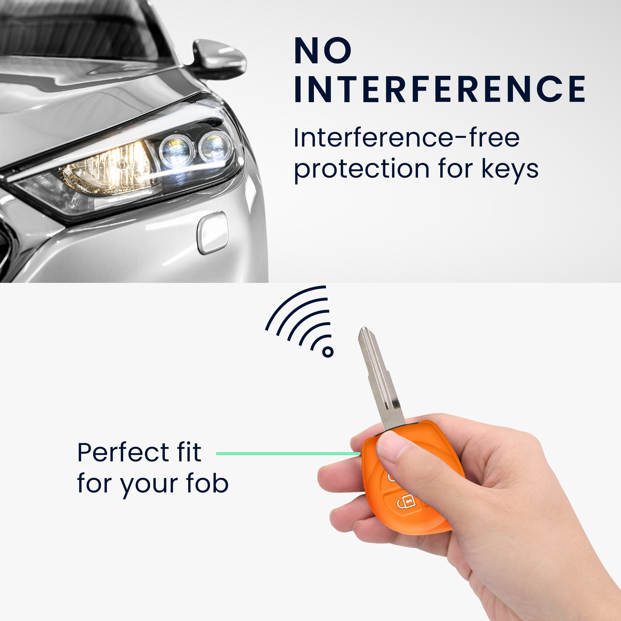 Obal na klíč od auta pro Suzuki klíč se 2 tlačítky kwmobile - ovocná oranžová