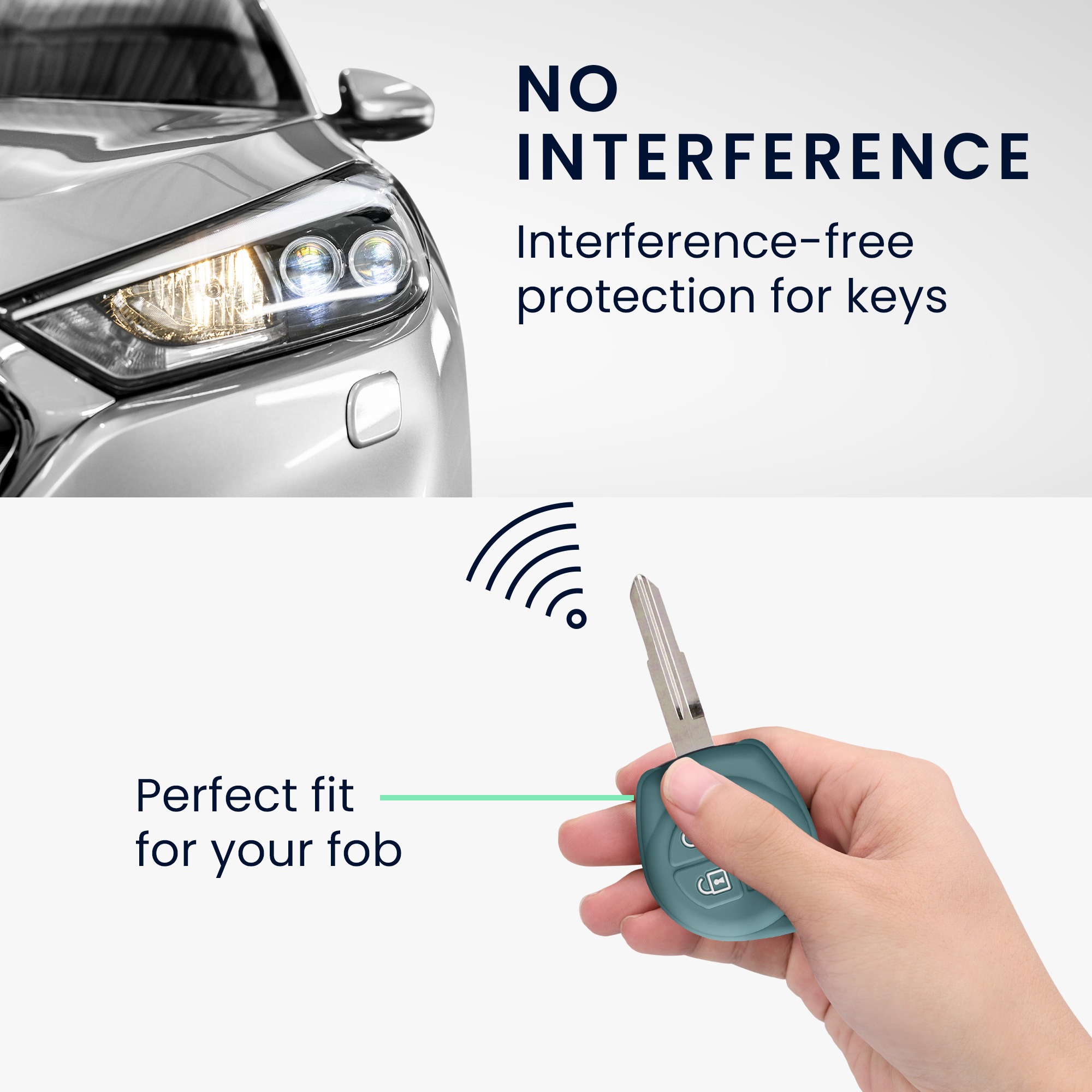 Obal na klíč od auta pro Suzuki klíč se 2 tlačítky kwmobile - arktická noc